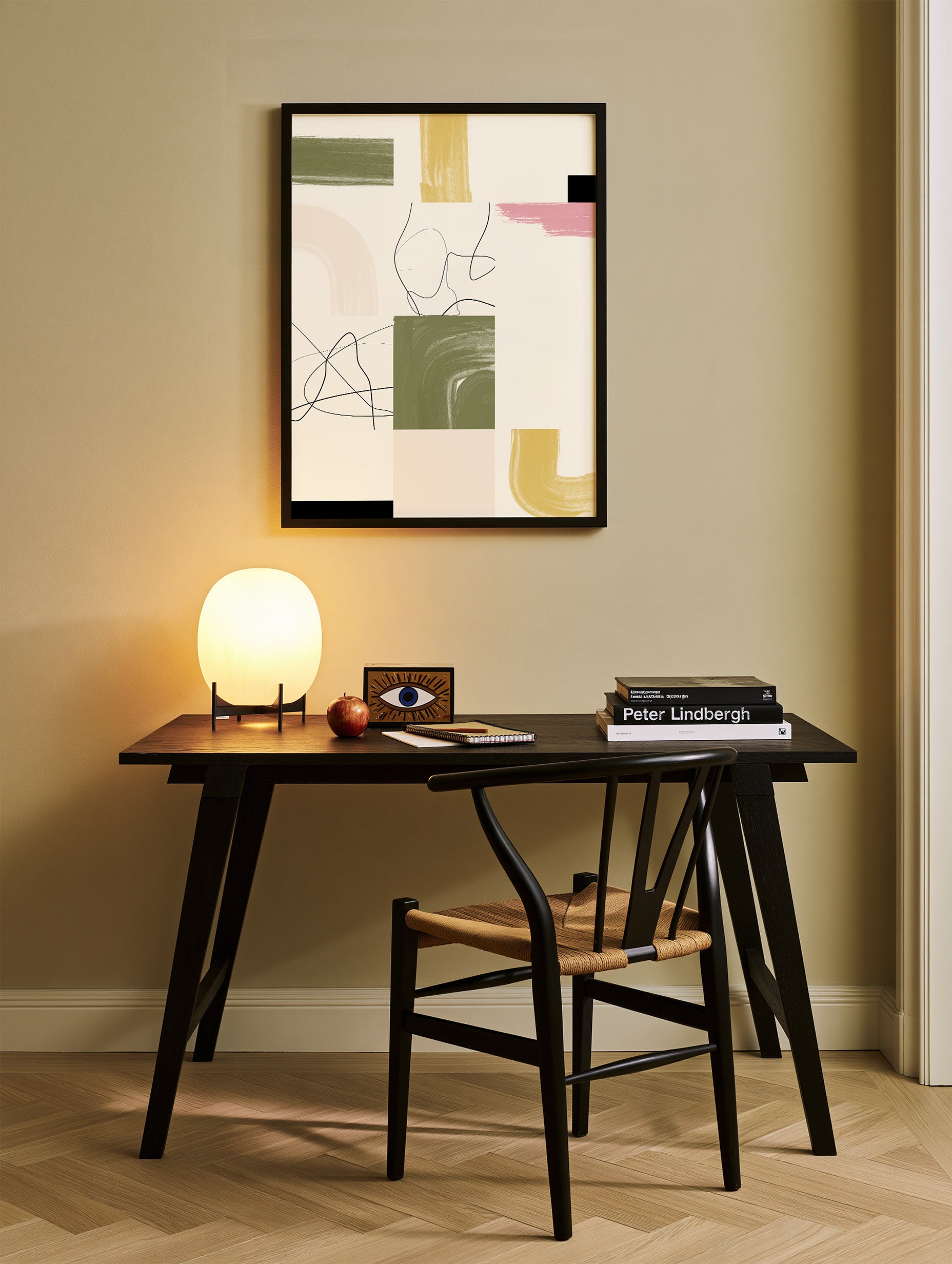 Elena Ristova - Geometric Shapes & Lines Artwork Poster No.1