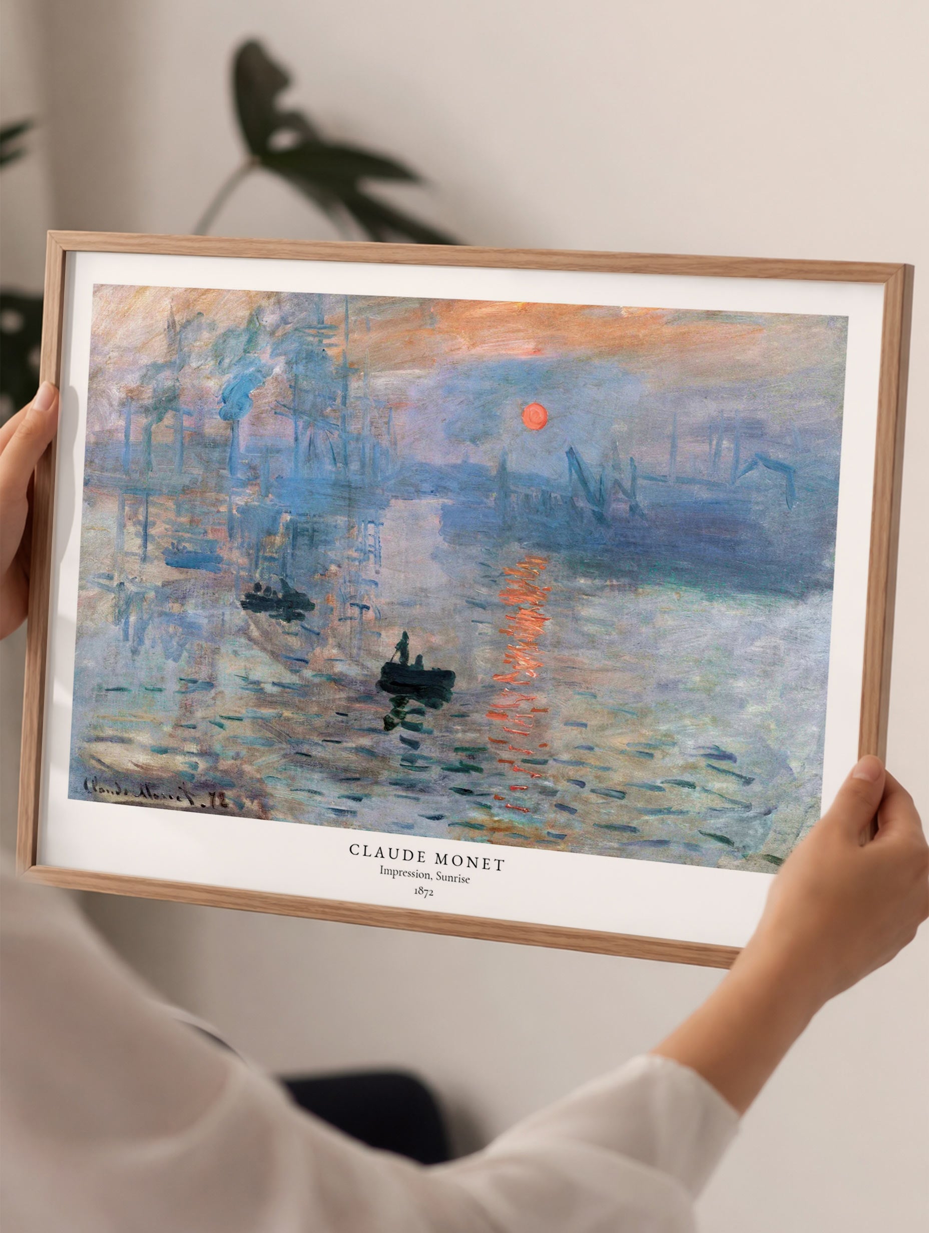 Impression, Sunrise Claude Monet Art Print Mockup