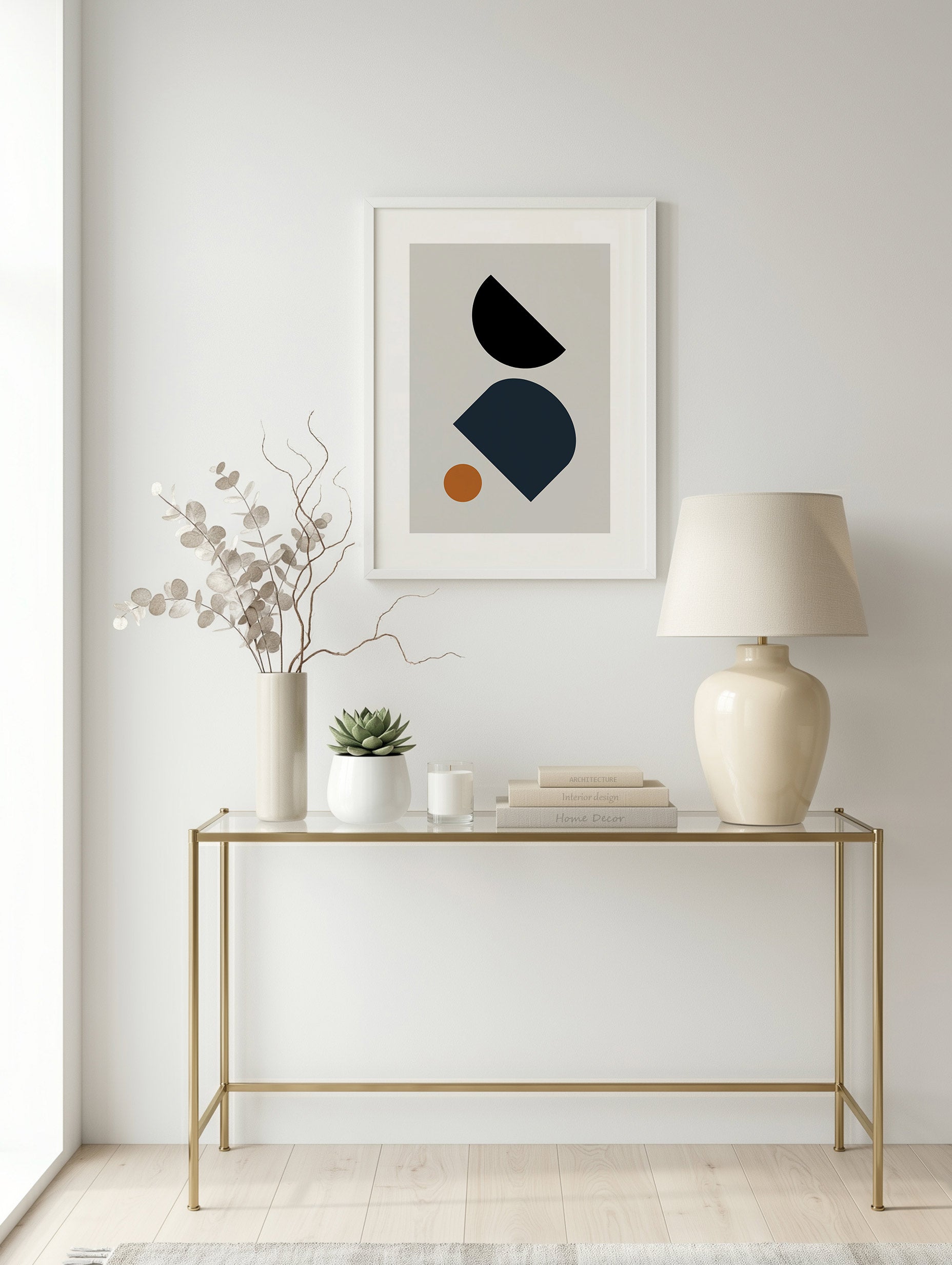 Santorini-plakat Arkitekturplakat