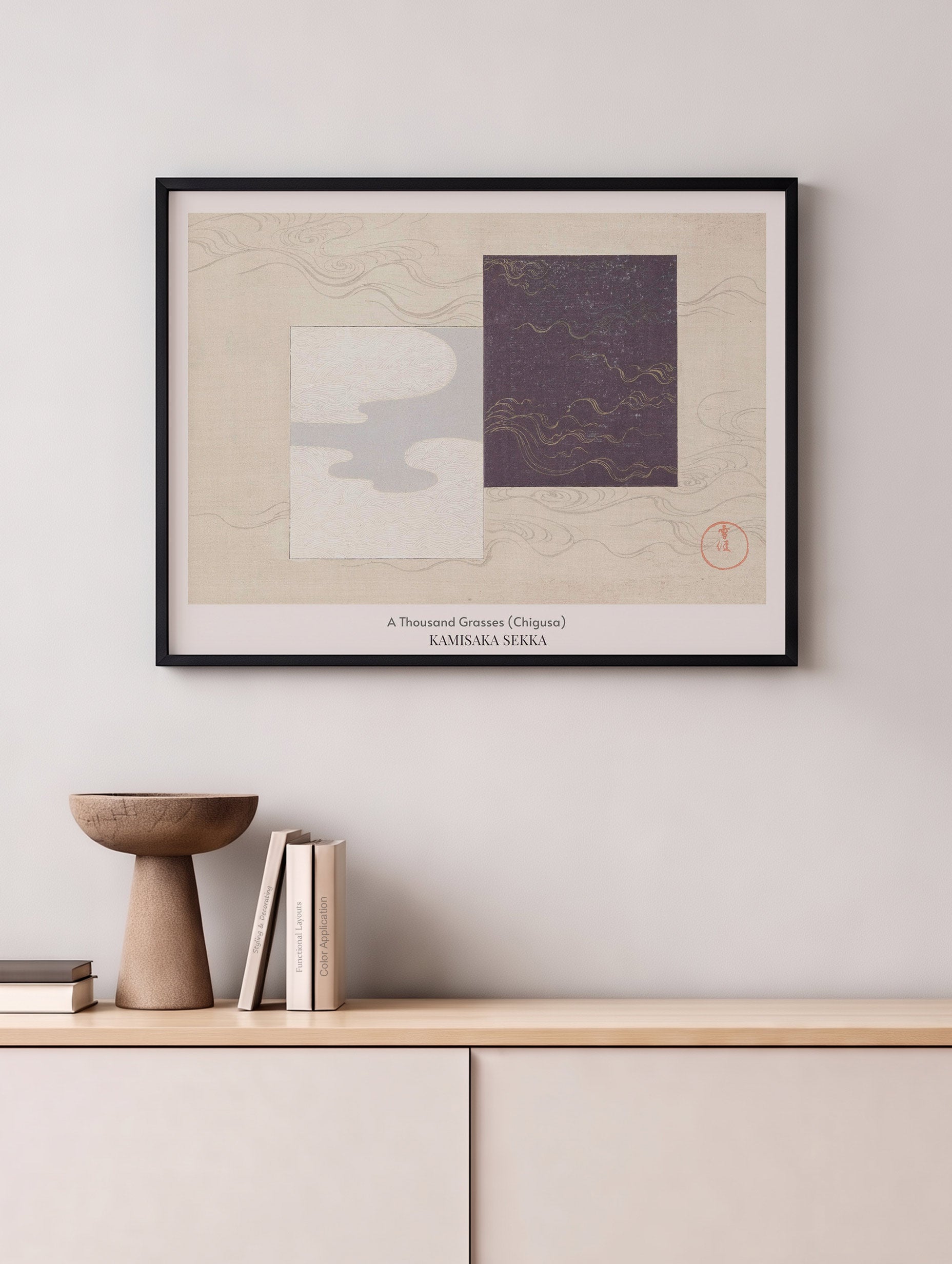 Tusen gress (Chigusa) - Kamisaka Sekka Plakat nr. 2