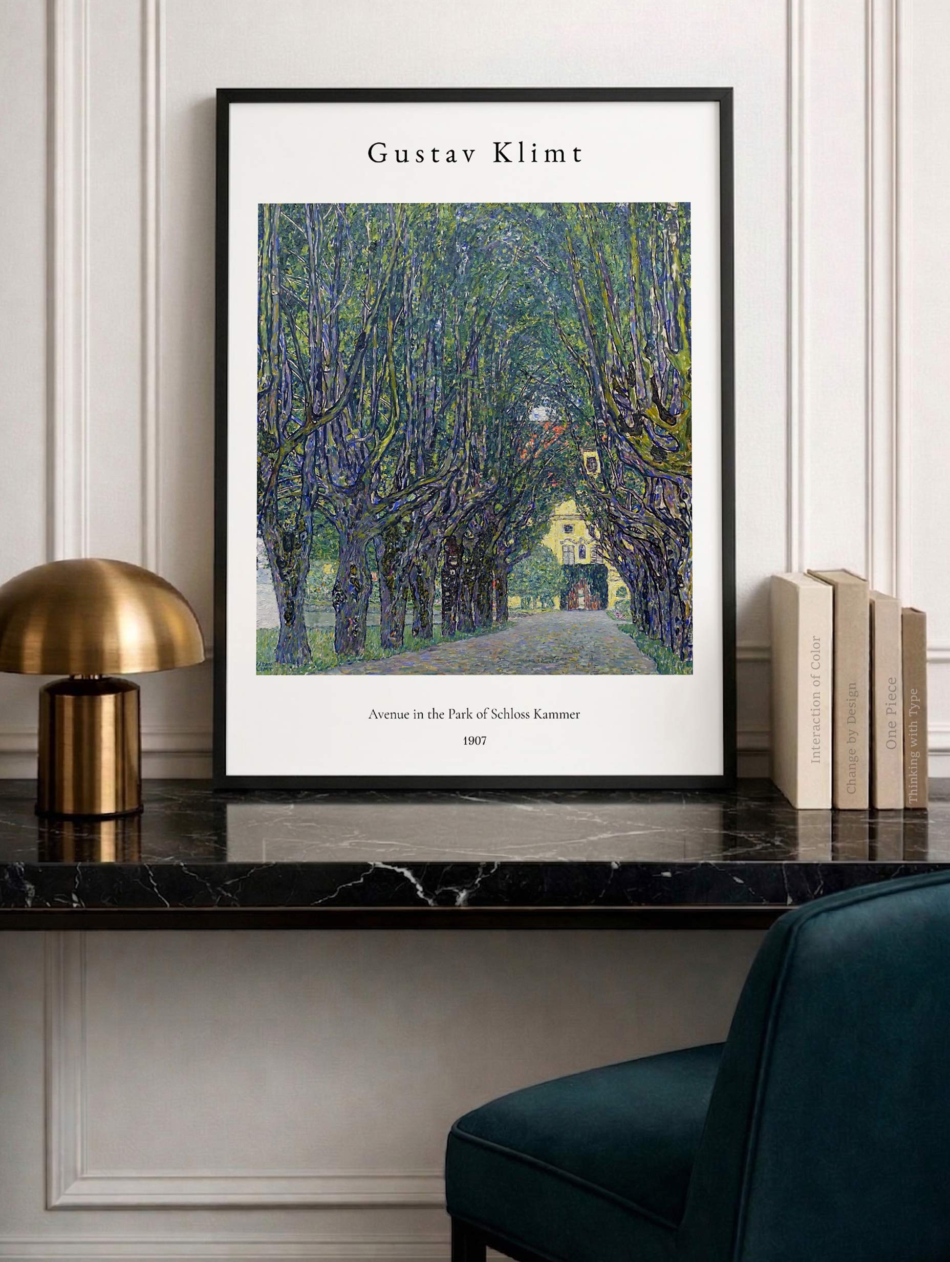Avenue in the Park of Schloss Kammer - Gustav Klimt Art Print Mockup