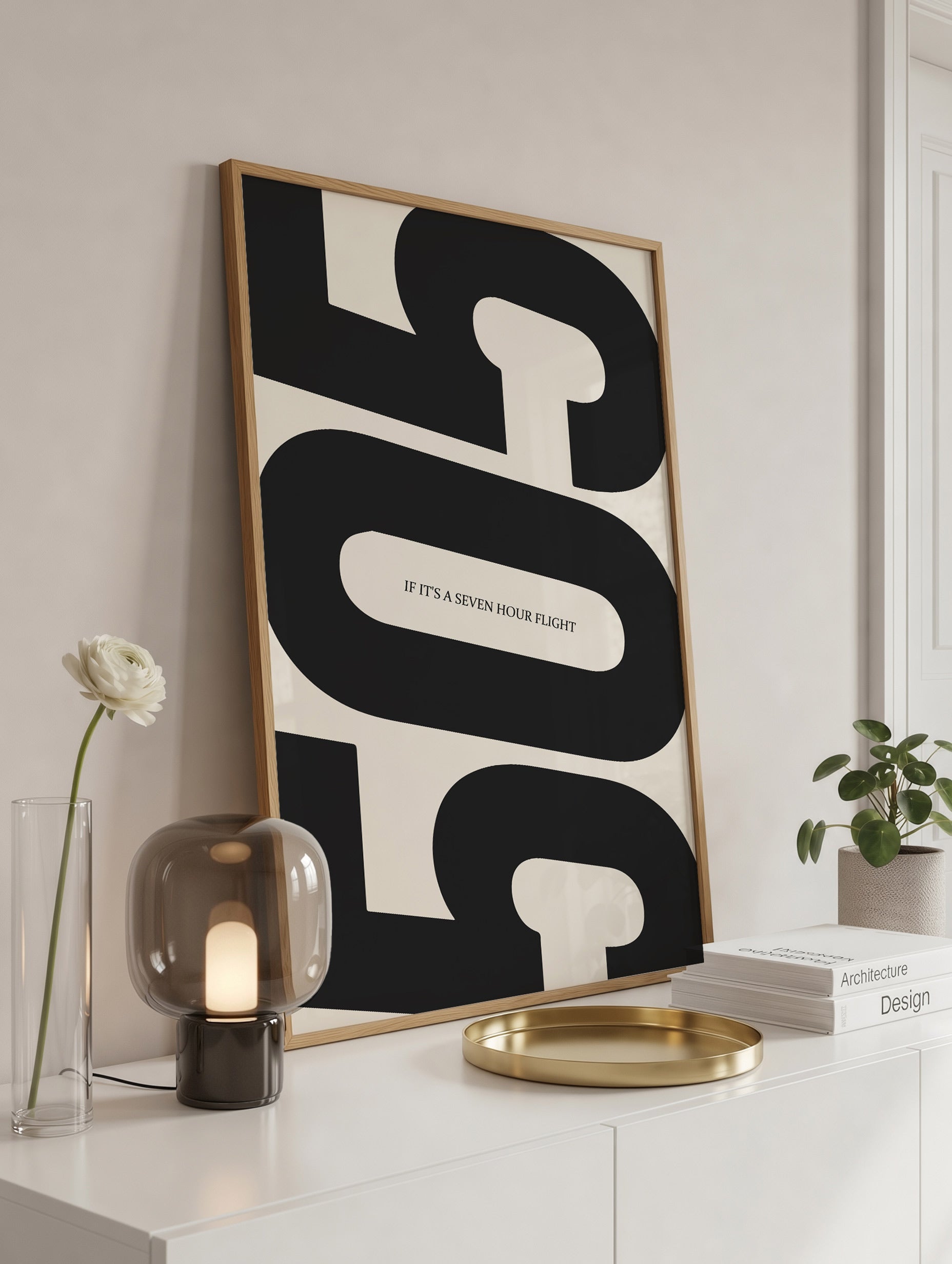 Santorini-plakat Arkitekturplakat