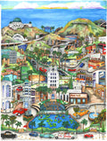 Santorini-plakat Arkitekturplakat