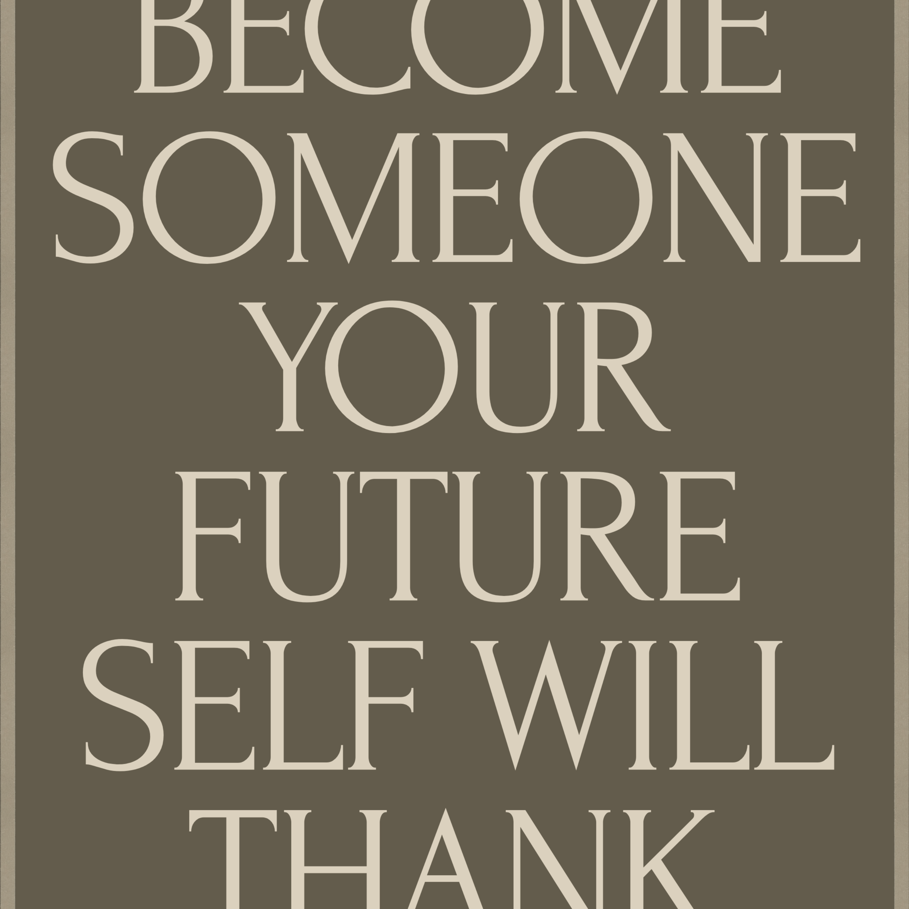 Future Gratitude Motivational Poster