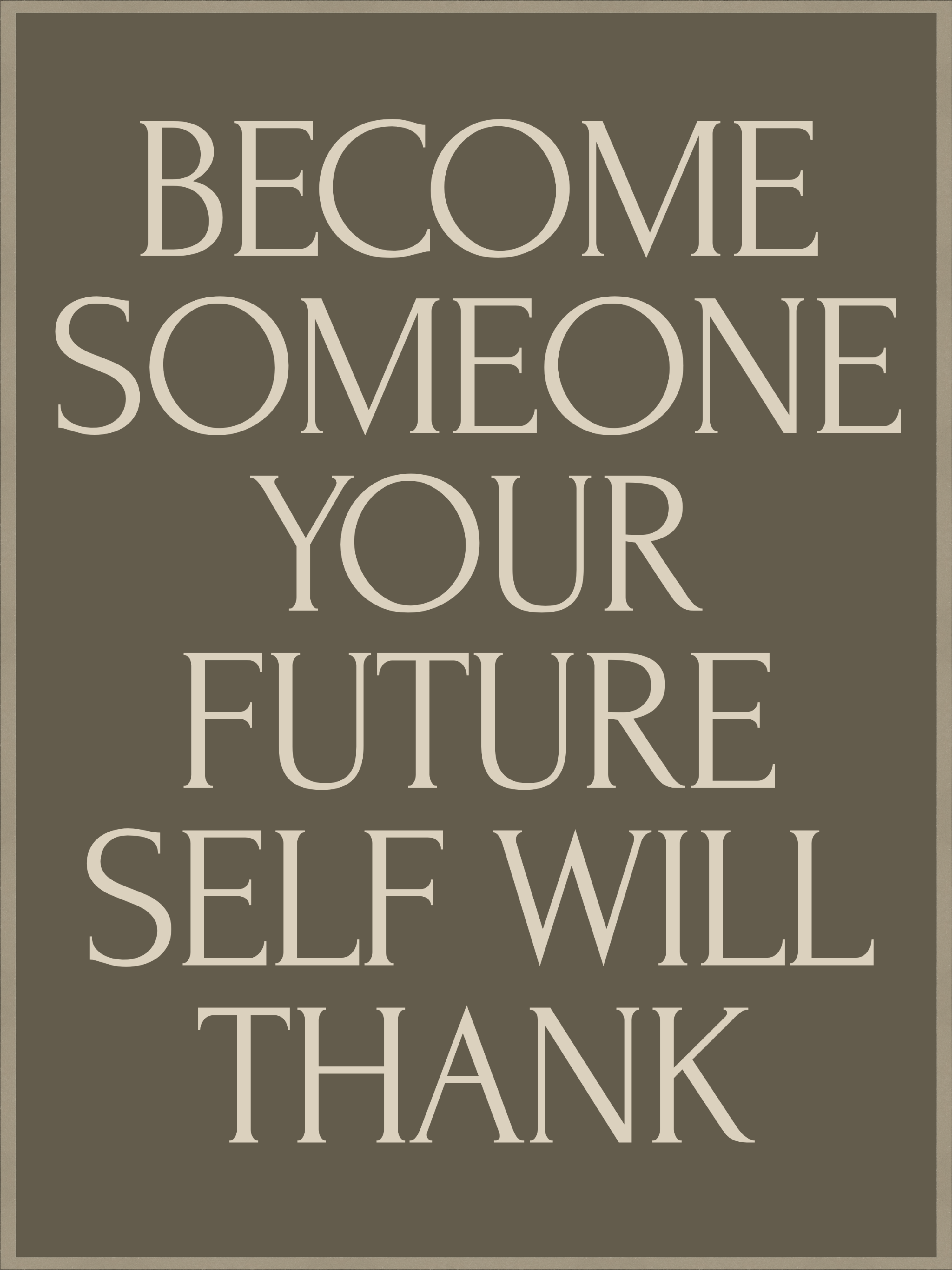 Future Gratitude Motivational Poster