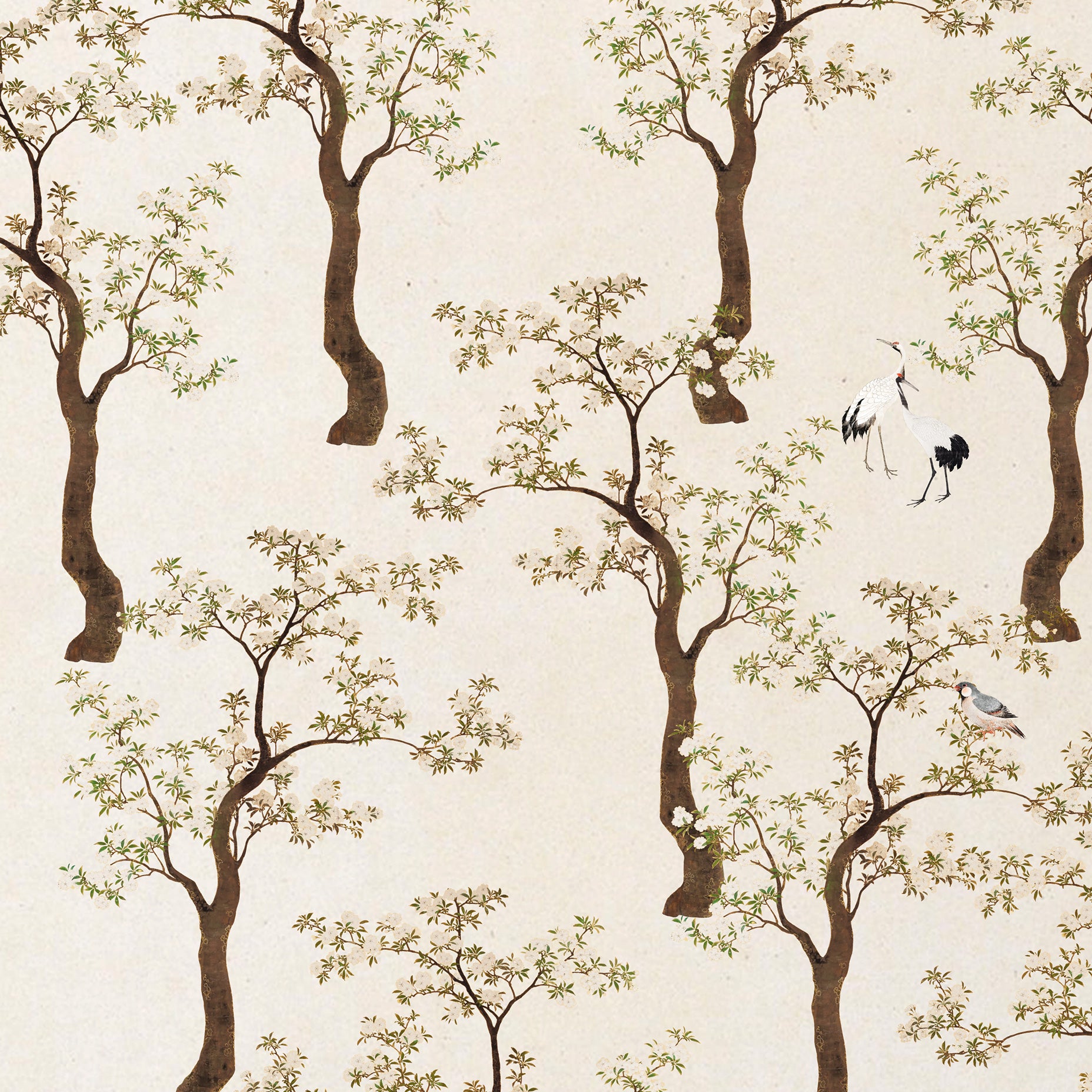 Flowering Trees Japanese Art Print