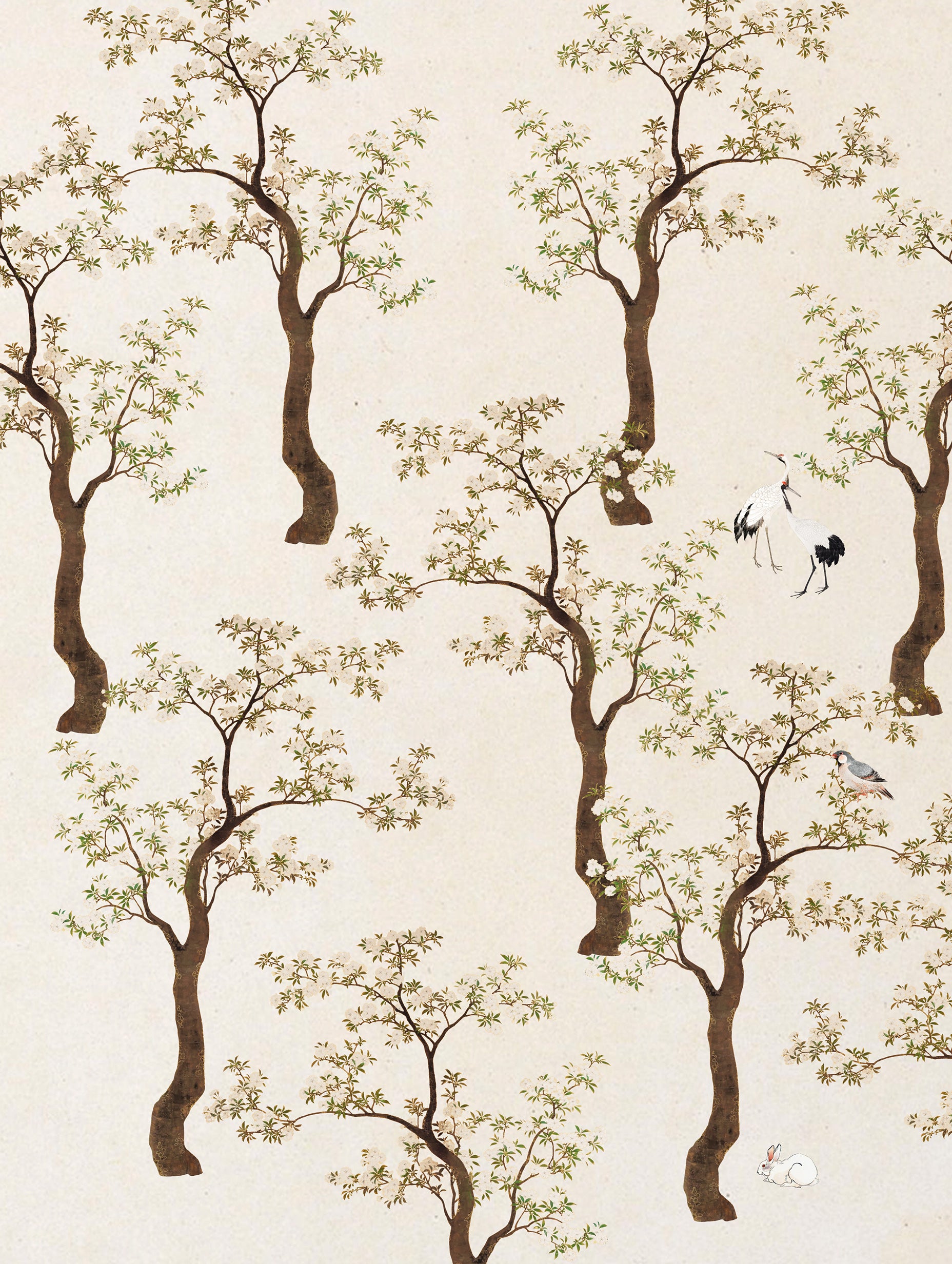 Flowering Trees Japanese Art Print