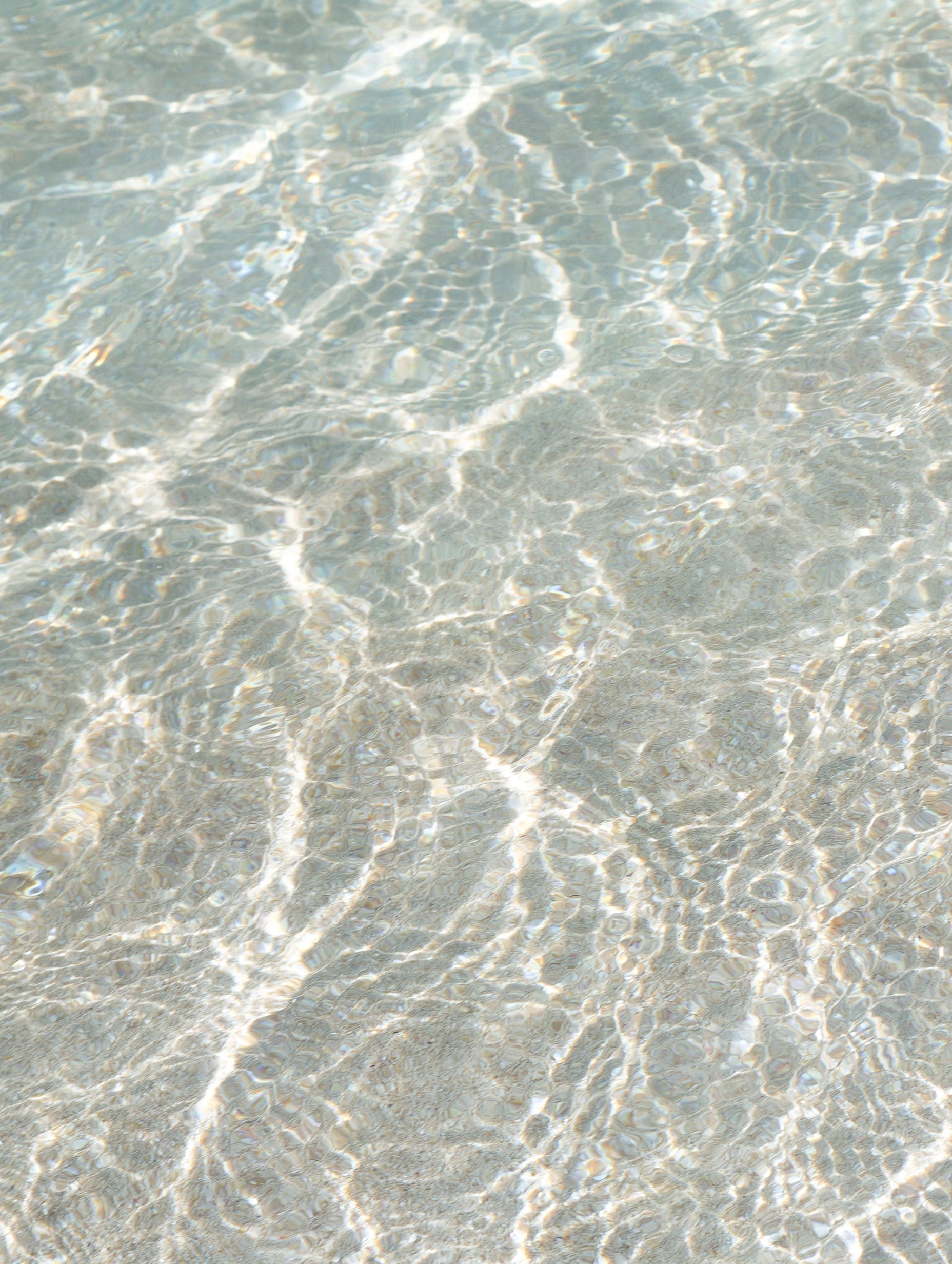 Crystal Clear Water Texture Poster