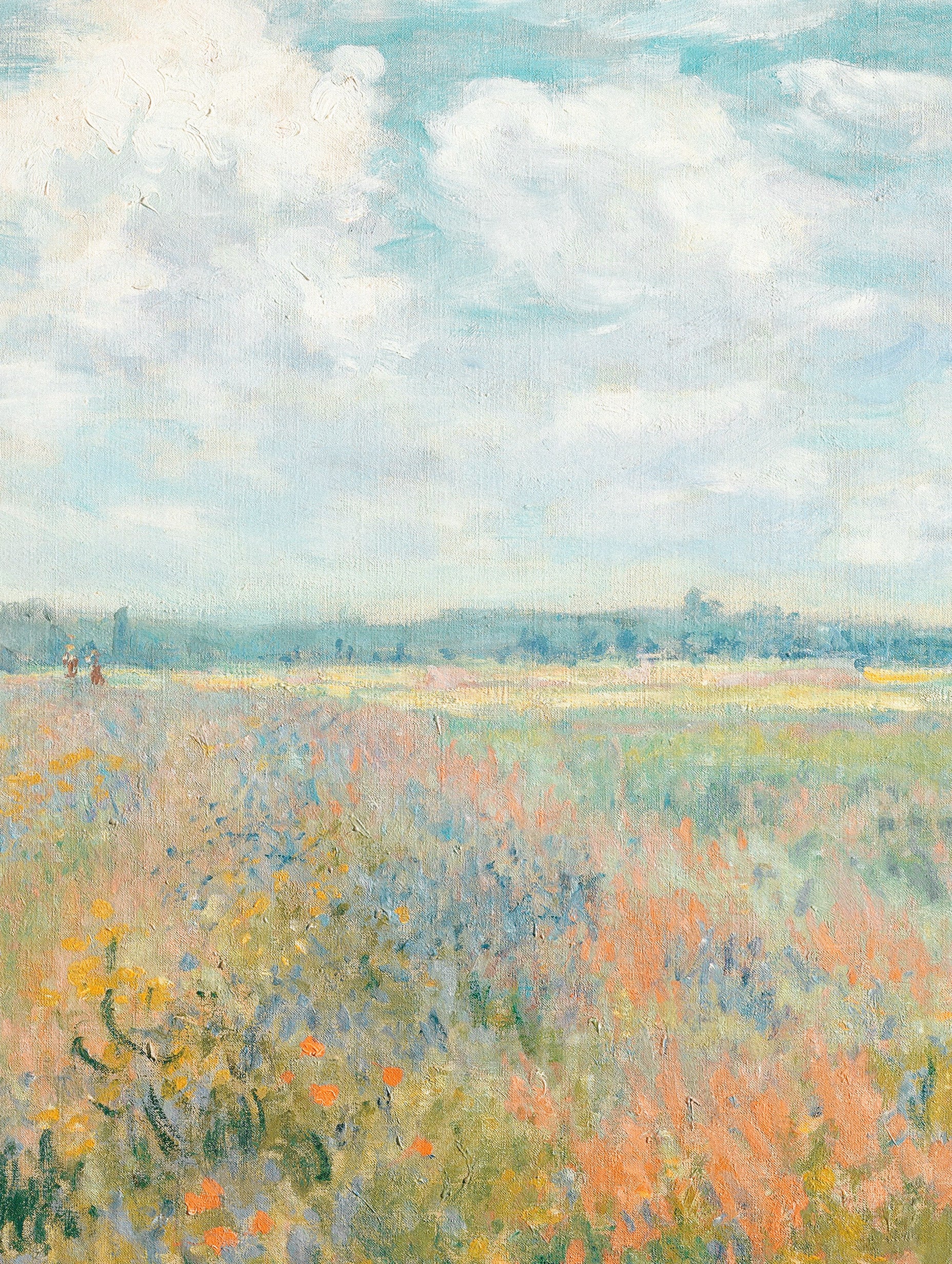 Poppy Fields nær Argenteuil (Coquelicots) Claude Monet kunsttrykk