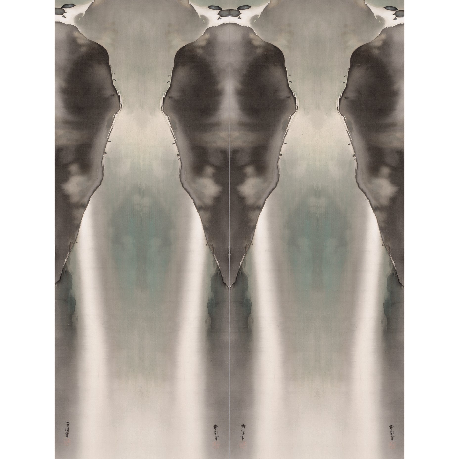 Foss om sommeren Kamisaka Sekka kunsttrykk