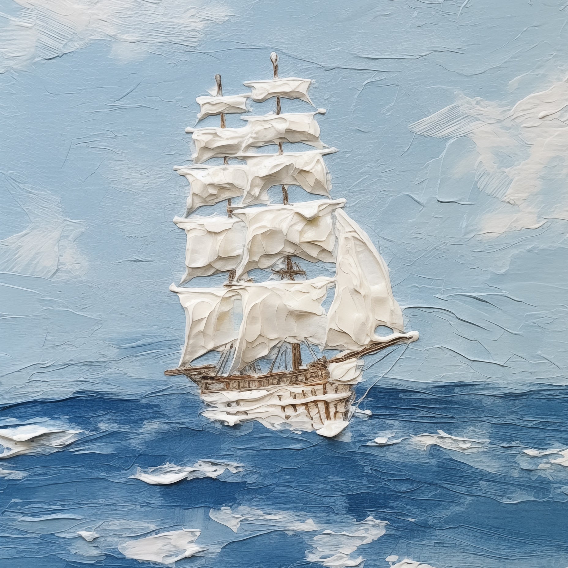 Första huset i en bosättning abstrakt konsttryck