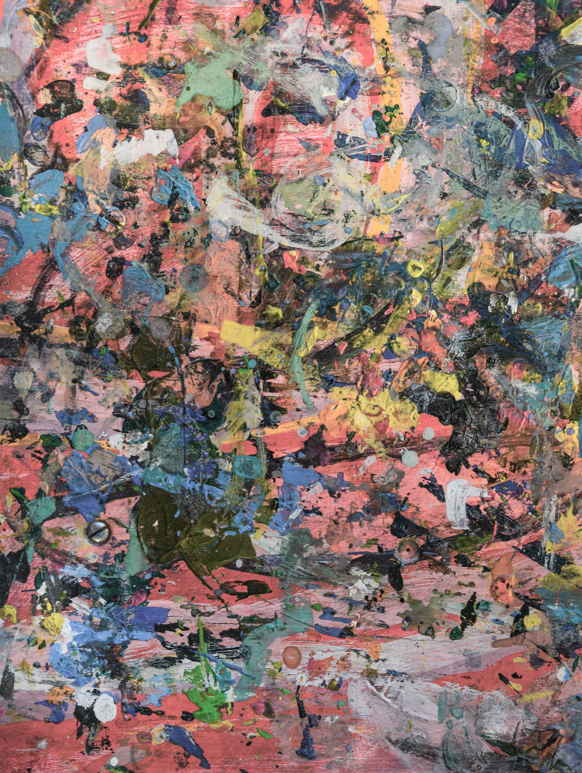 Colorful Wooden Palette Abstract Art Print