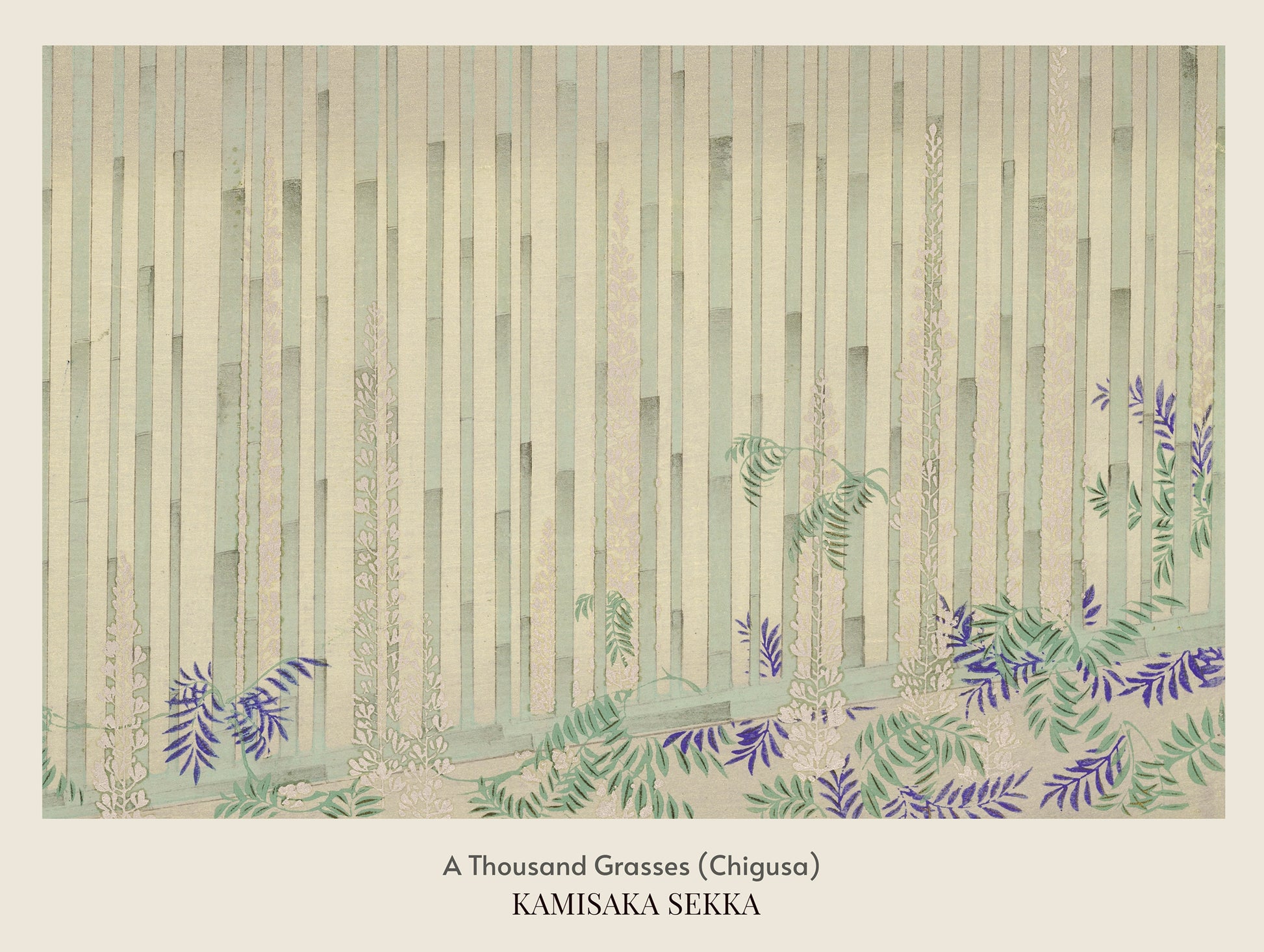 A Thousand Grasses (Chigusa) Kamisaka Sekka Art Print No 2