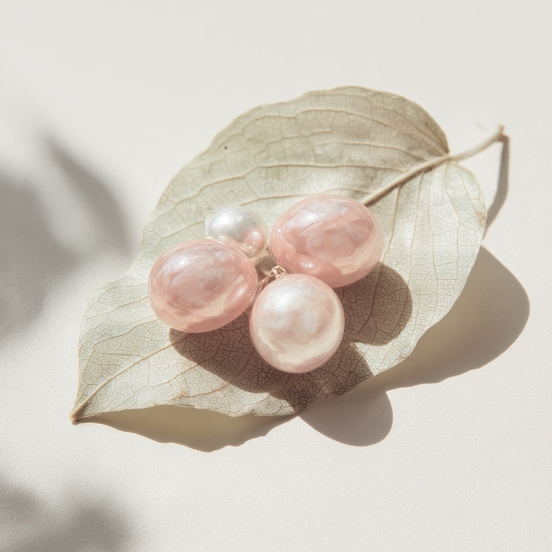 Lagniappe Pearl Stud Earrings Minimalist Poster