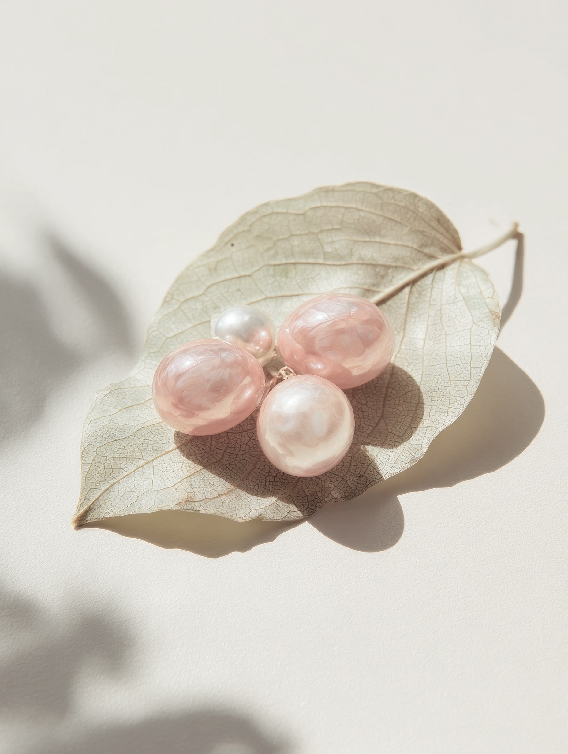 Lagniappe Pearl Stud Earrings Minimalist Poster