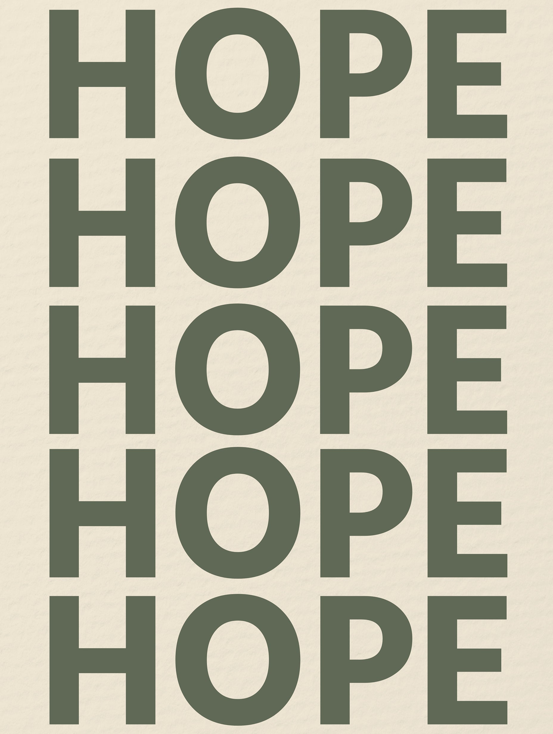 Hope Minimalist Typography Poster