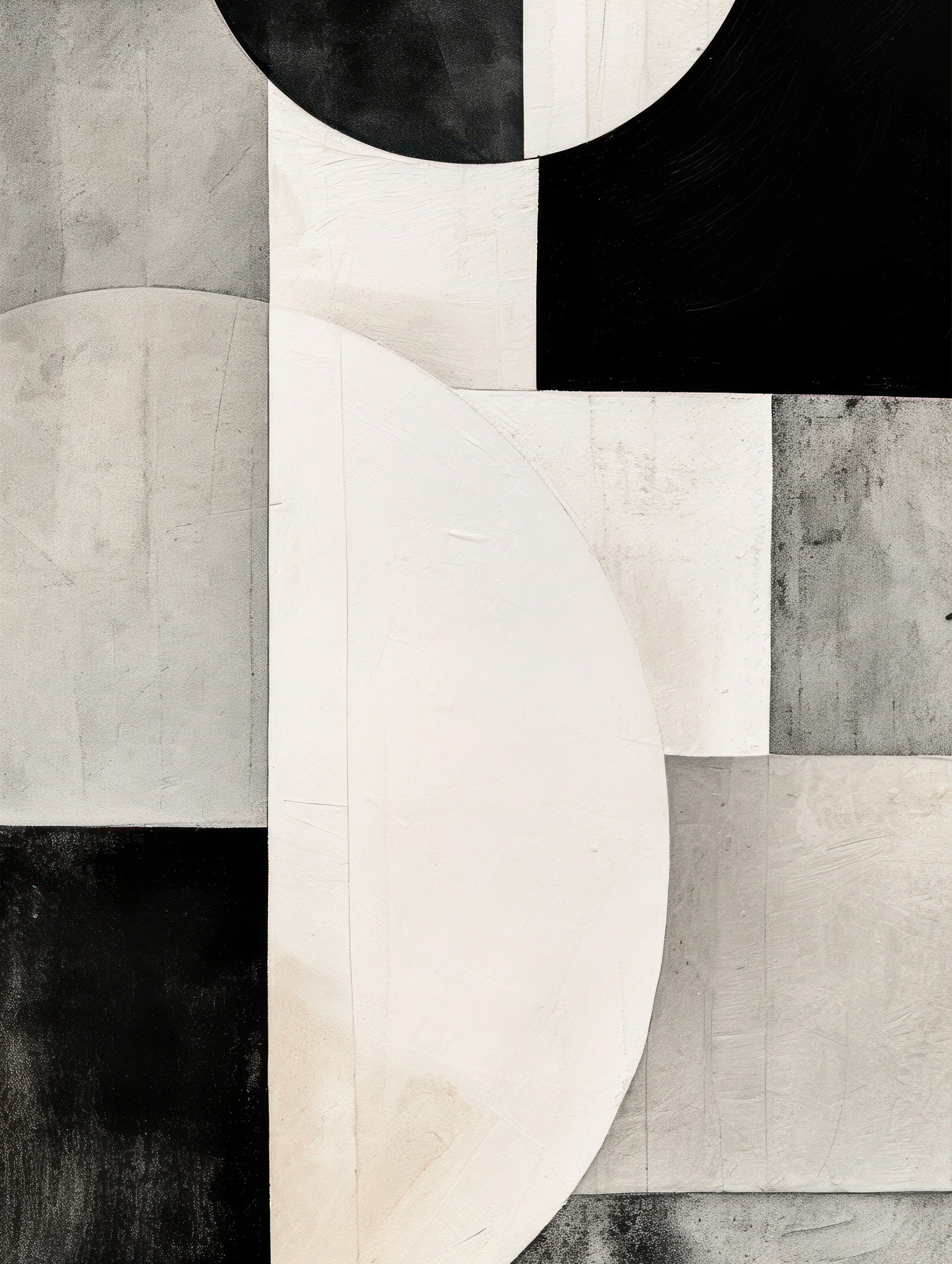 Abstract Geometric Shapes Art Print