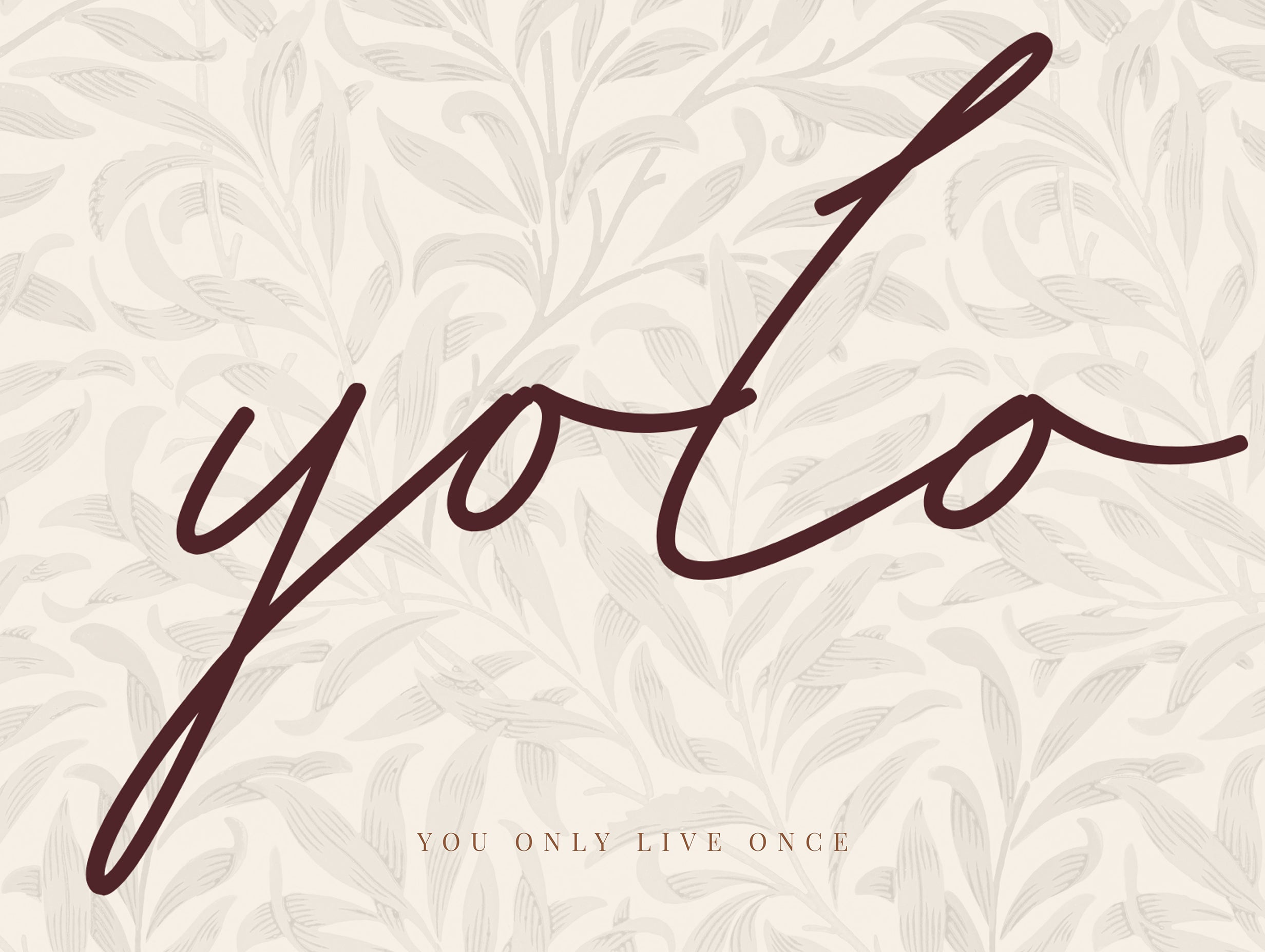 YOLO Typography Poster No 2