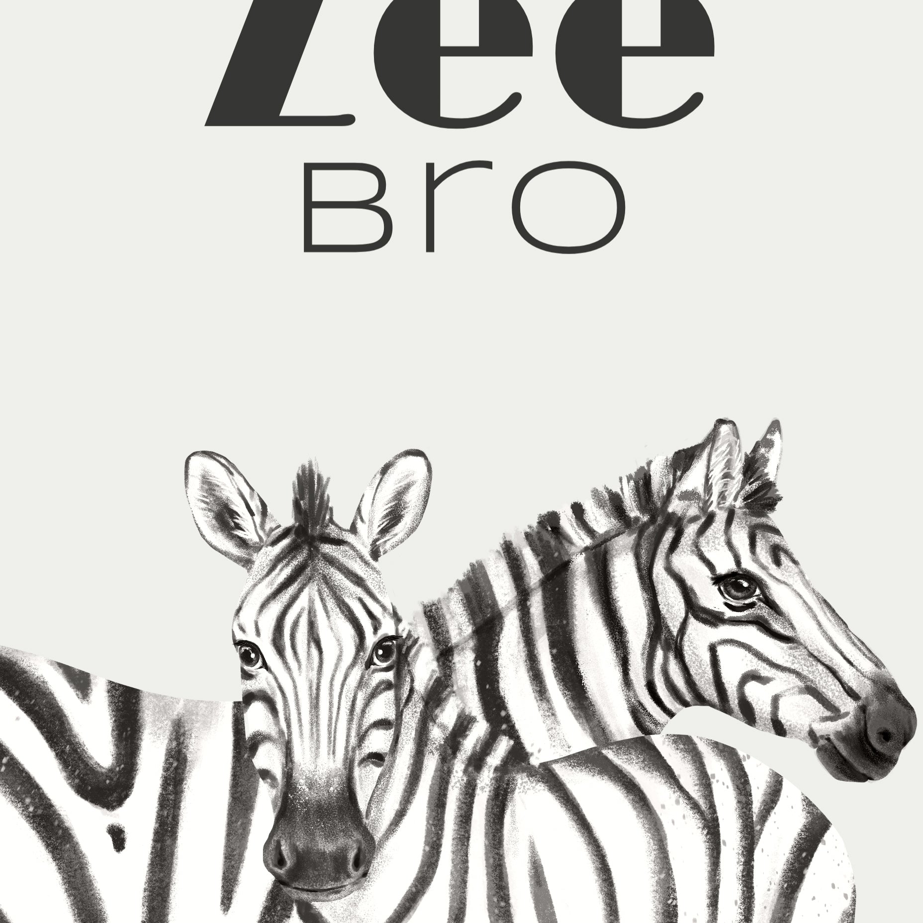 Zee Bro Zebras Animal Poster