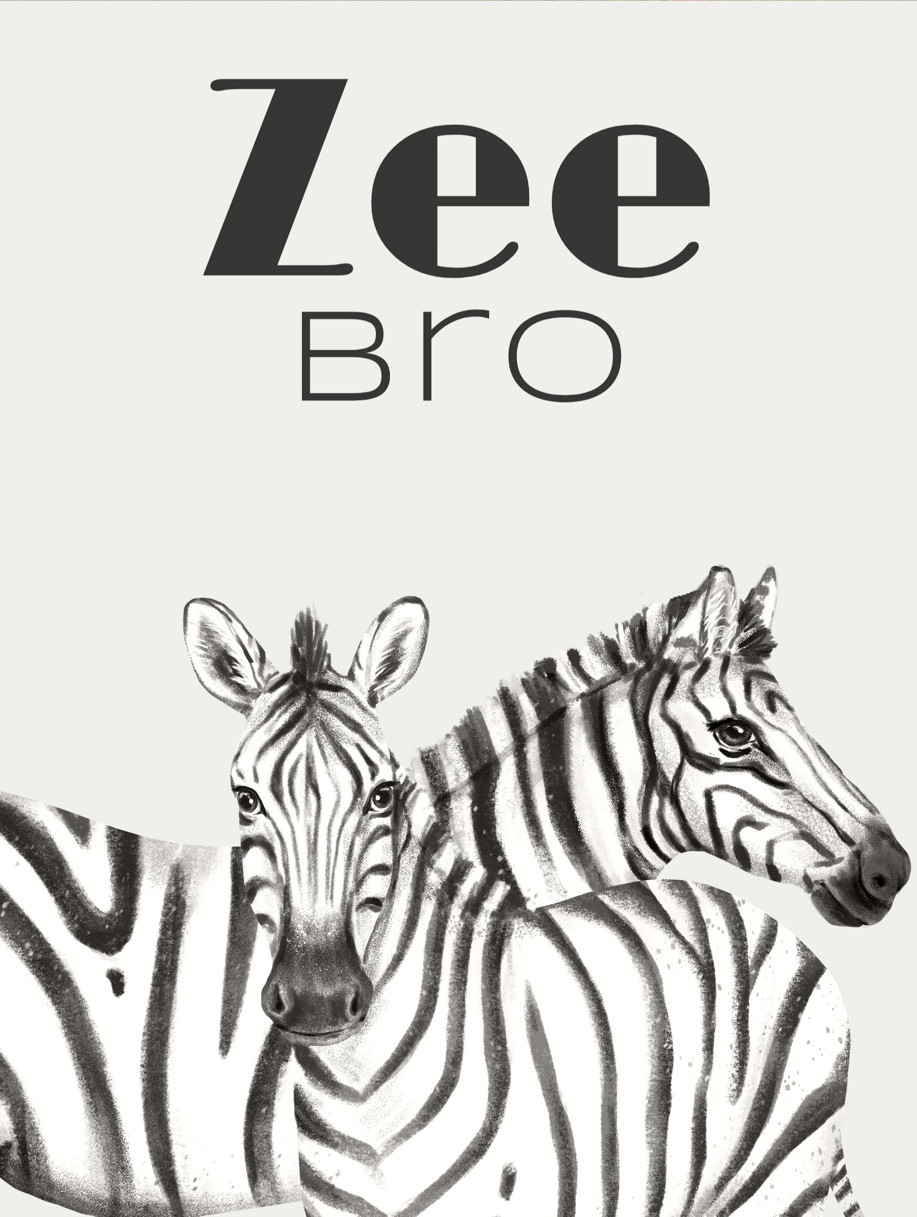 Zee Bro Zebras Animal Poster