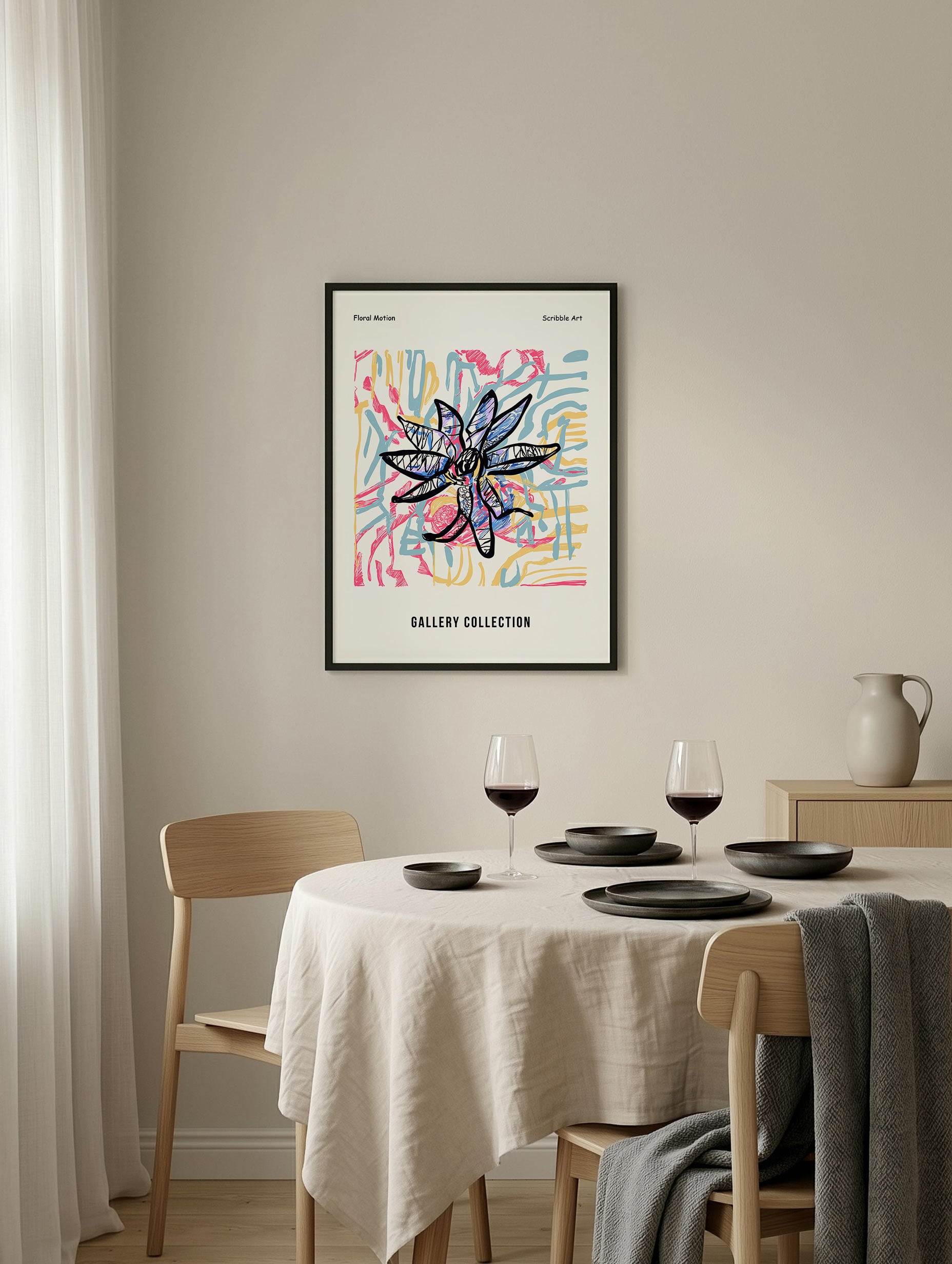 Santorini-plakat Arkitekturplakat