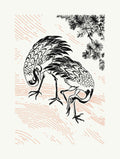 Two Japanese Crane Poster