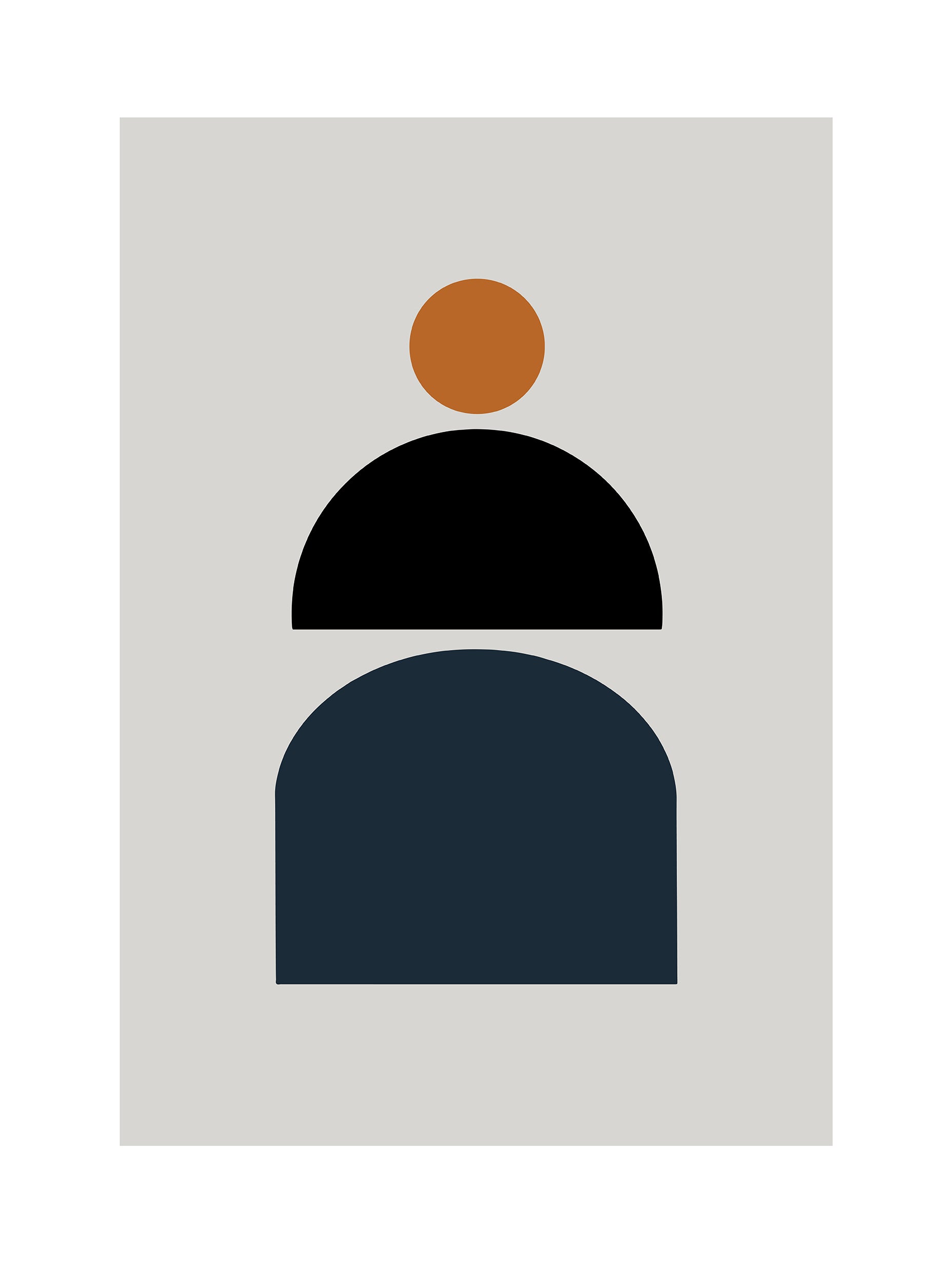 Santorini-plakat Arkitekturplakat