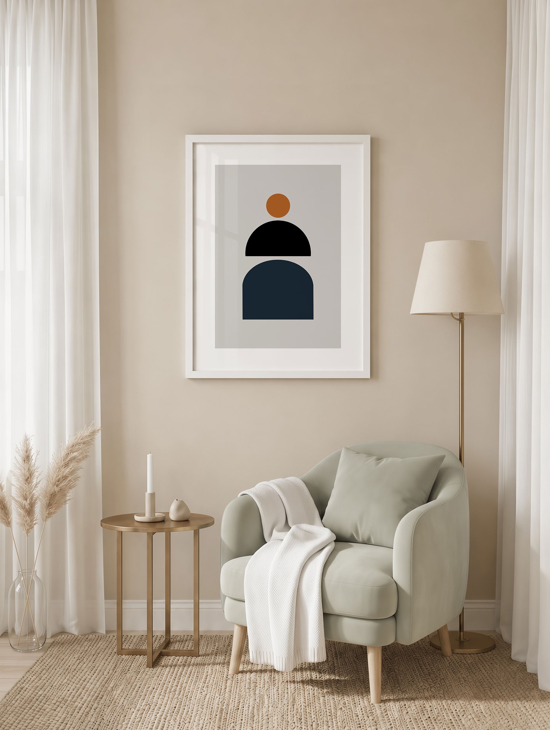 Santorini-plakat Arkitekturplakat
