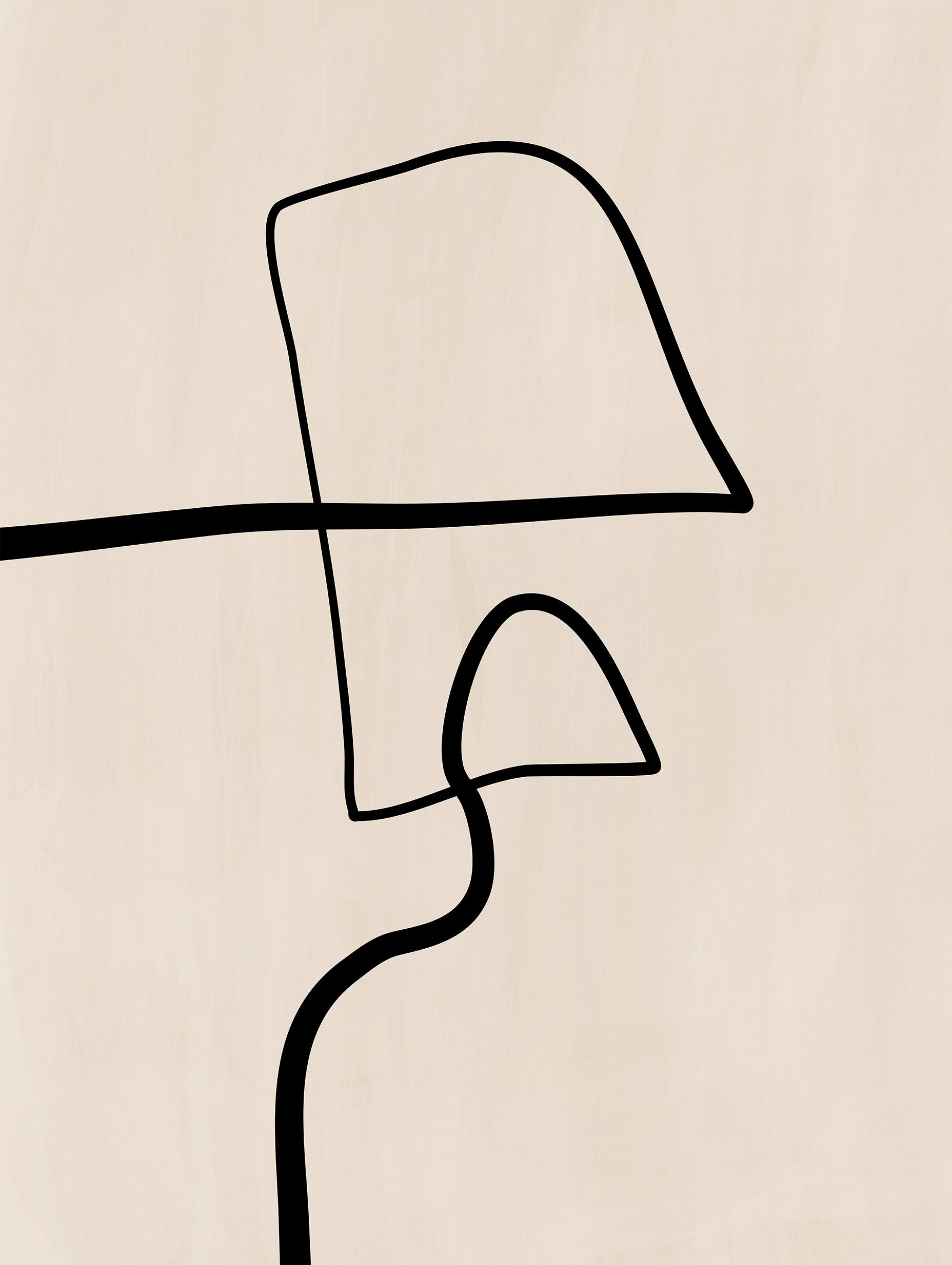 Elena Ristova - Single Black Line Poster