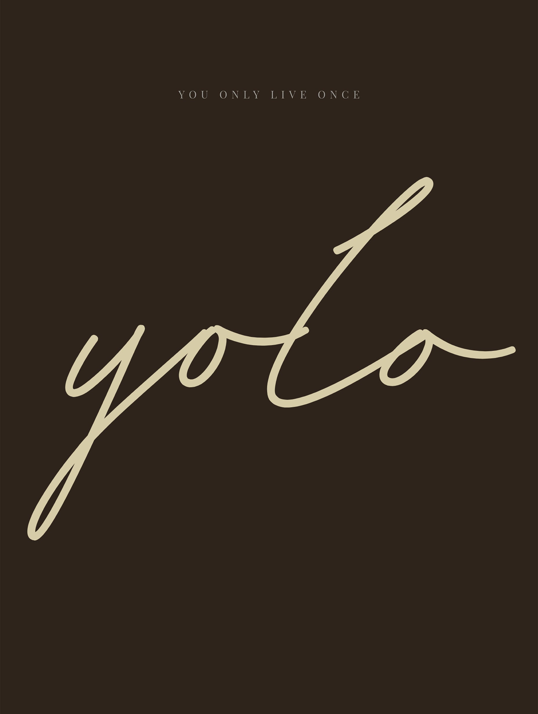 YOLO Typography Poster
