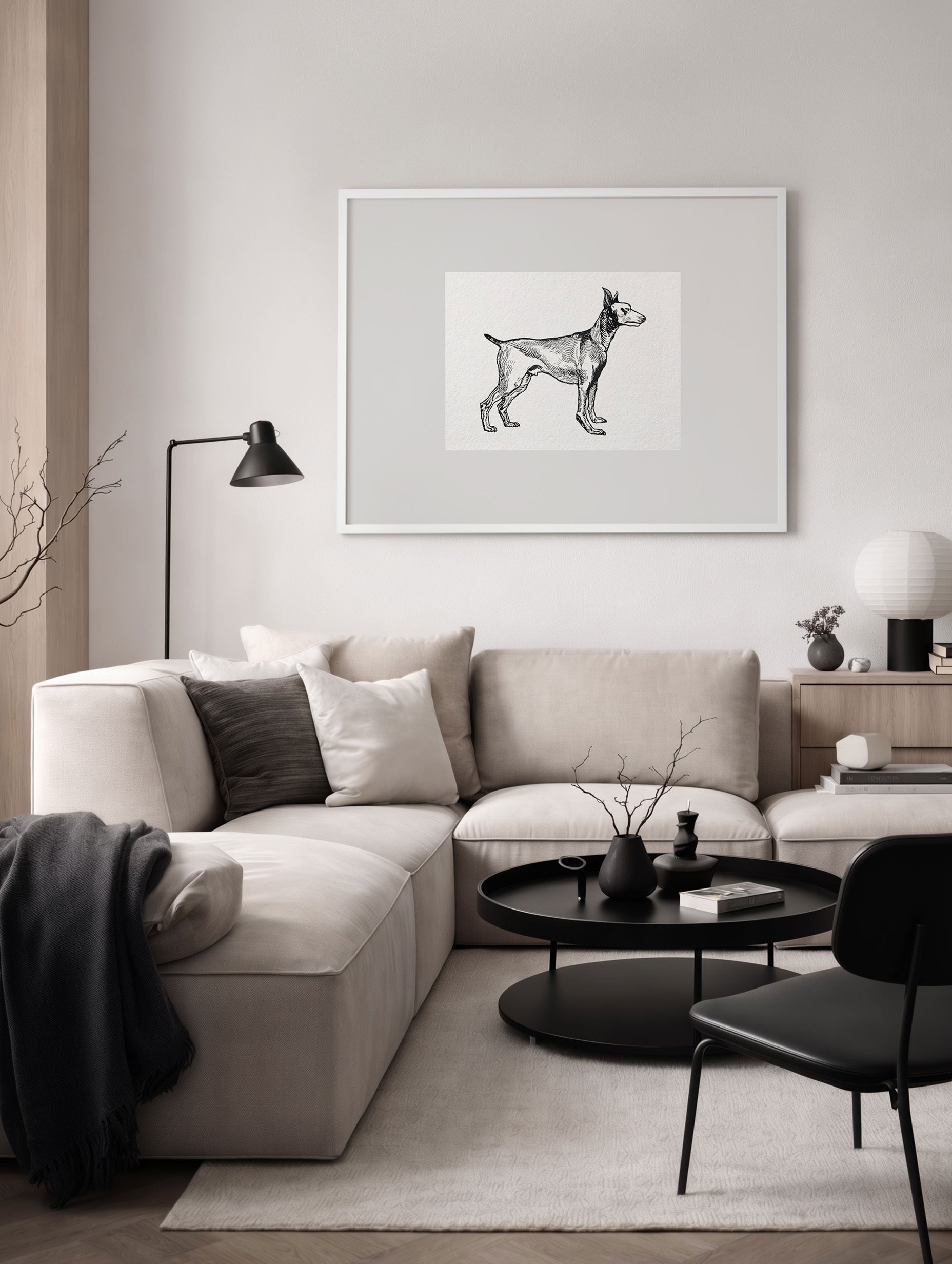 Greyhound Dog Animal Mockup