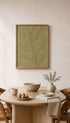 Leaf Texture Botanical Poster Mockup