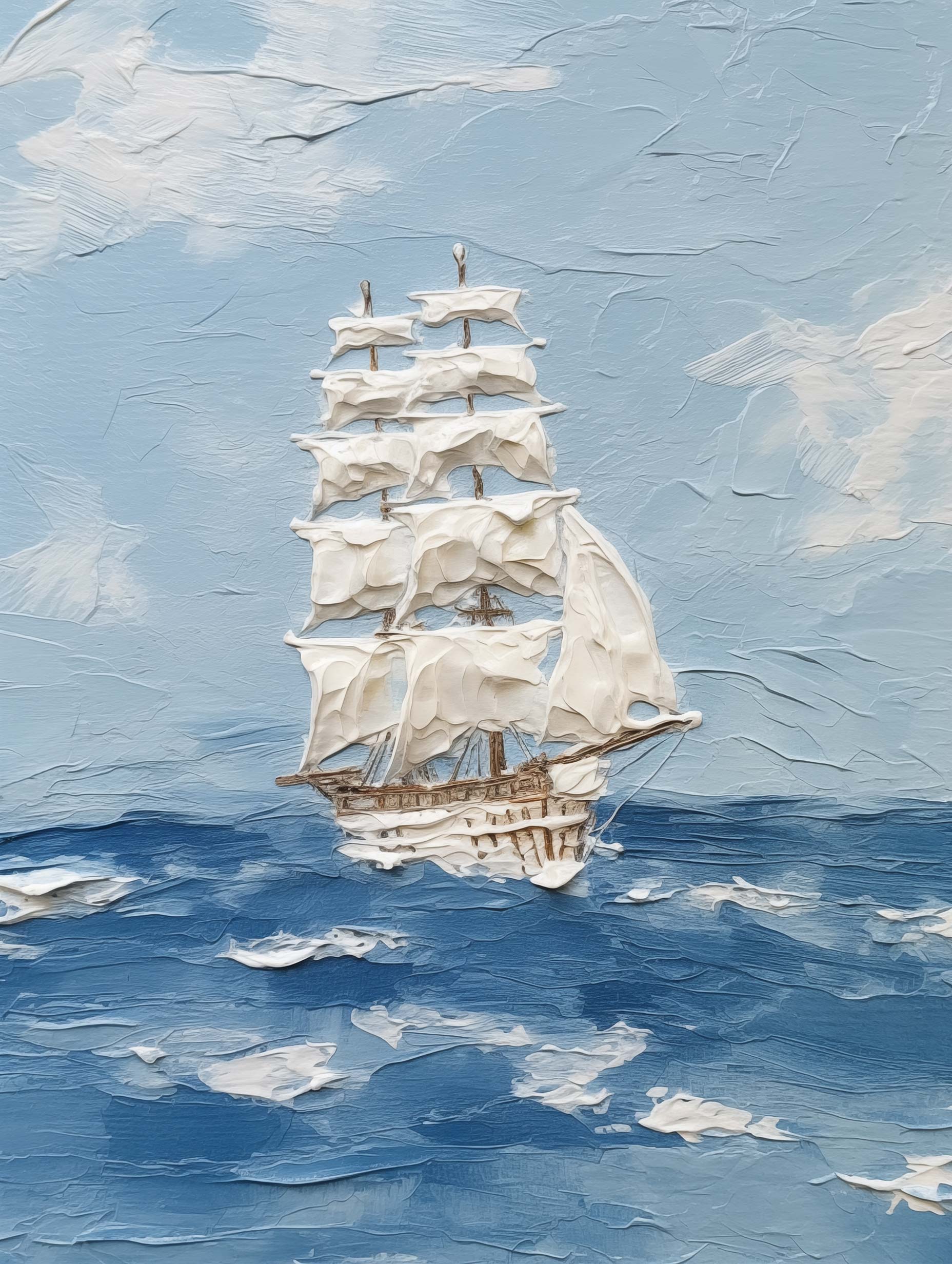Sailing Ship at Sea
