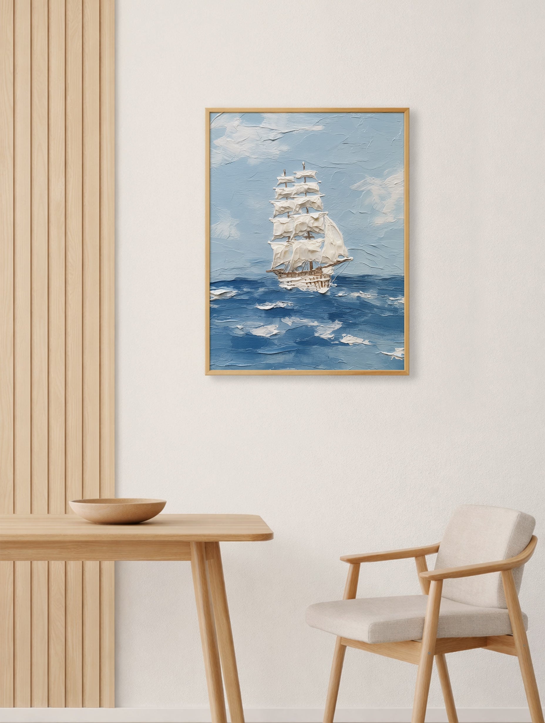 Sailing Ship at Sea Mockup