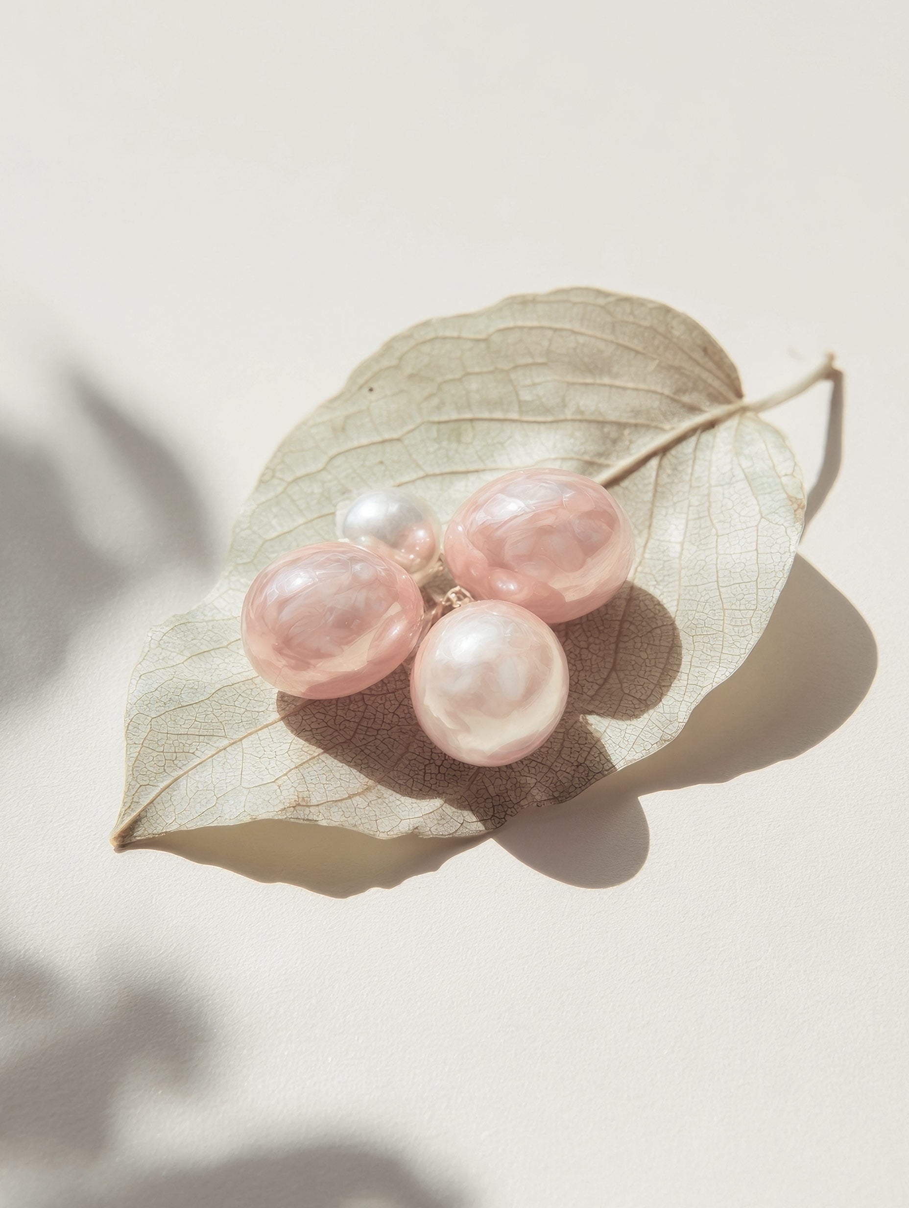 Lagniappe Pearl Stud Earrings Minimalist Poster