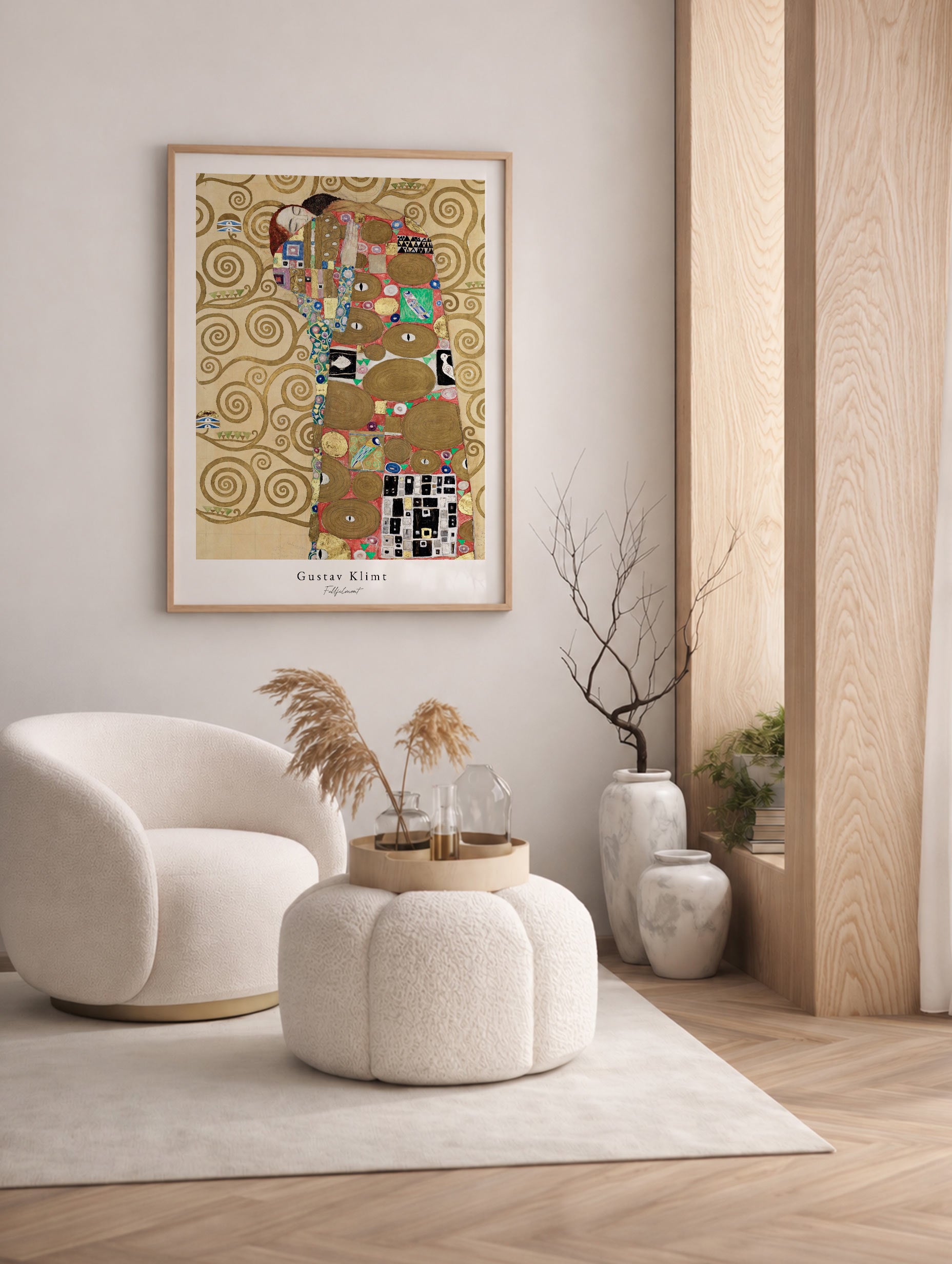 Uppfyllelse (Omfamningen) - Gustav Klimt