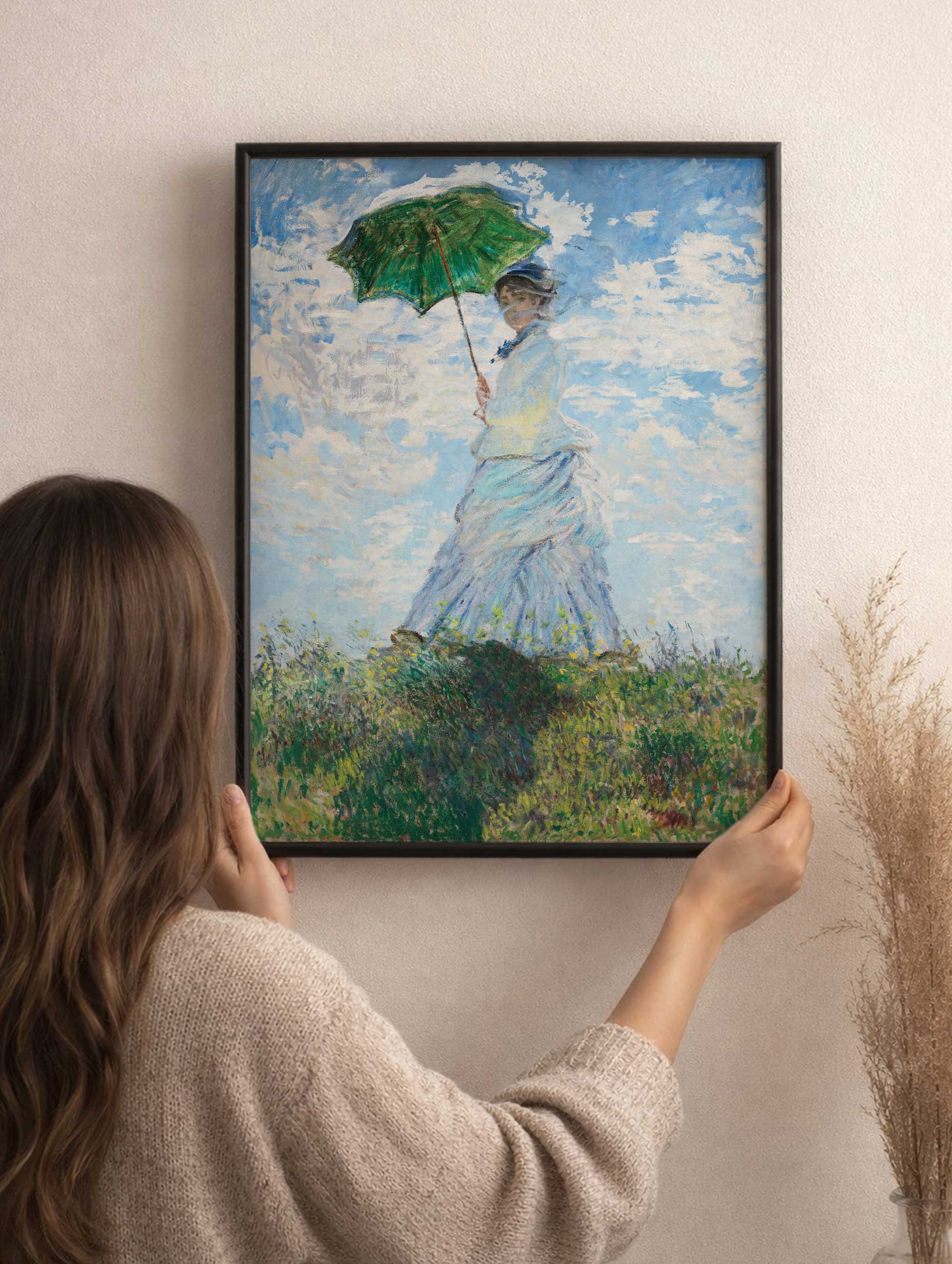 Kvinne med parasoll - Claude Monet