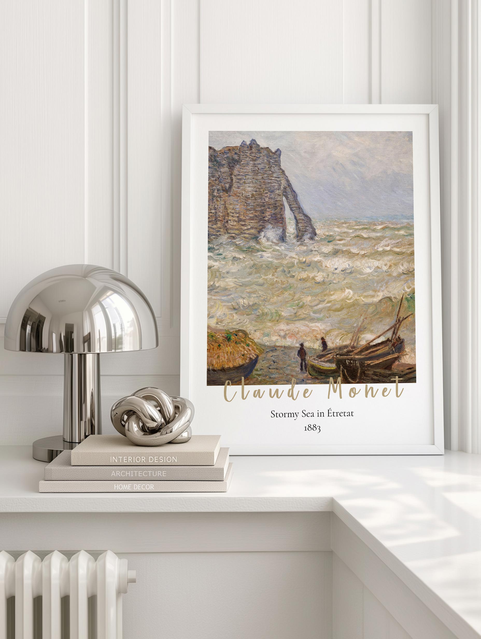 Plakat med portrett av løvinne i svart-hvitt