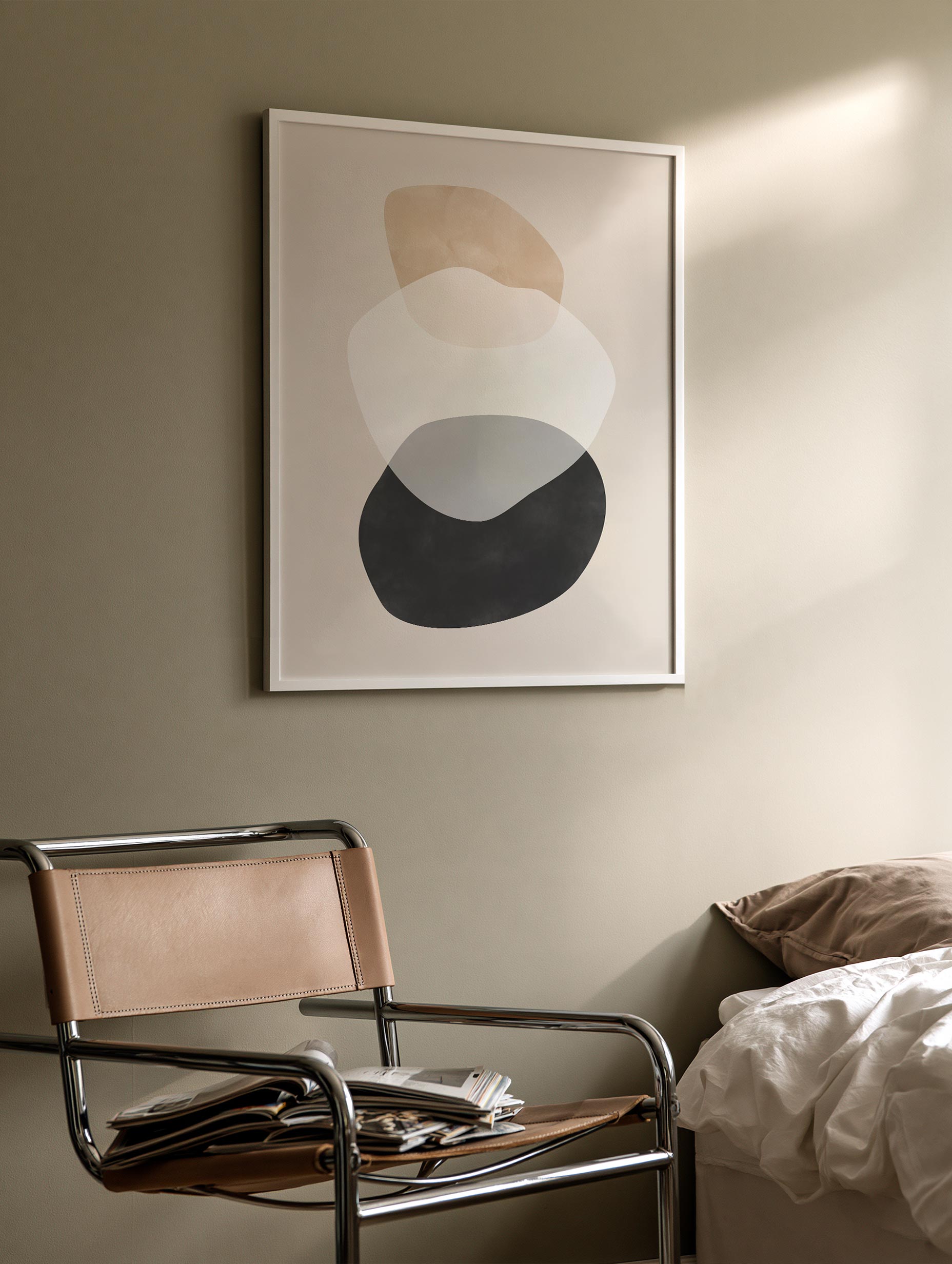 Elena Ristova - Beige Boho Shapes Poster