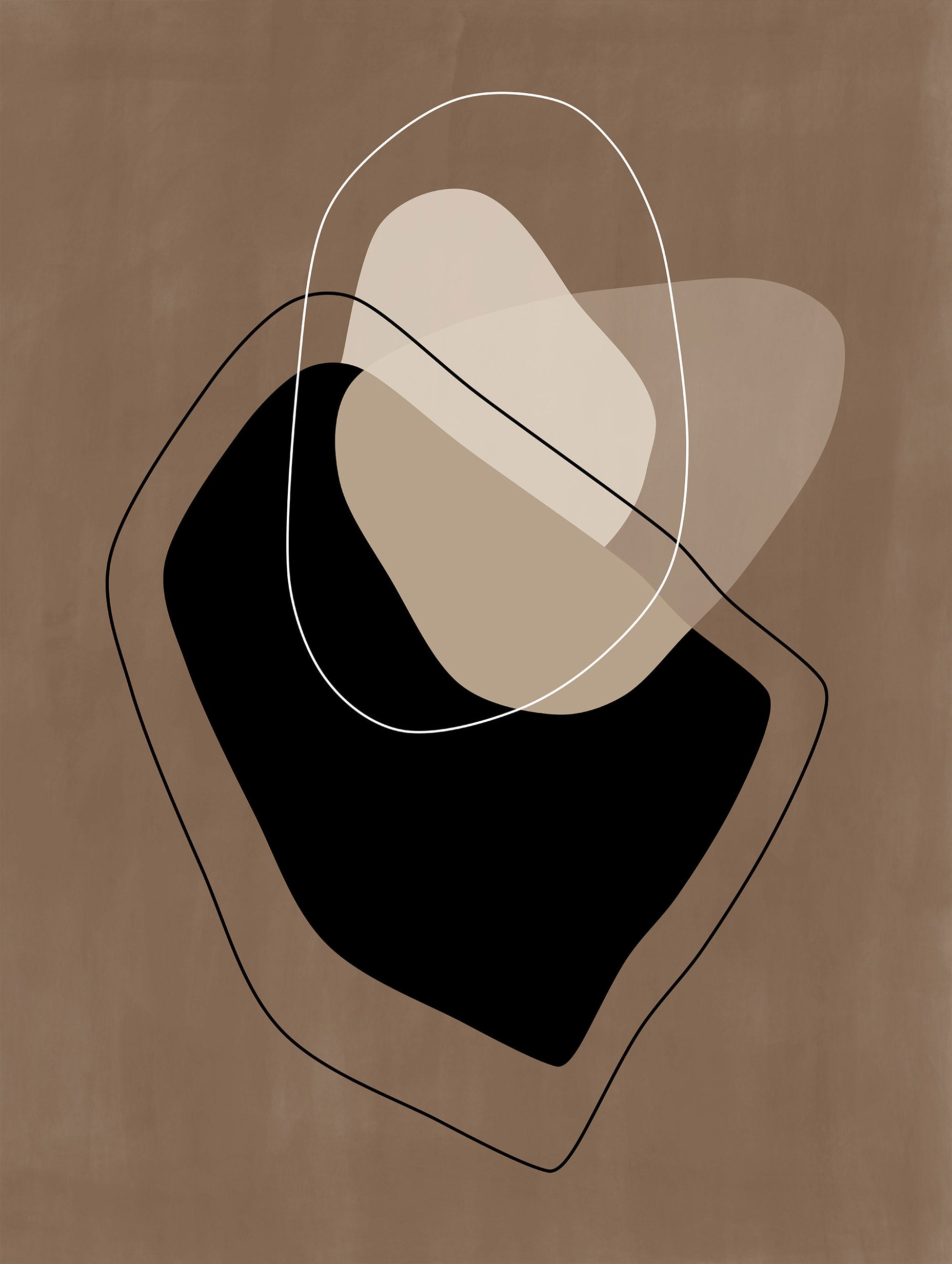Elena Ristova - Neutral Composition Artwork Poster