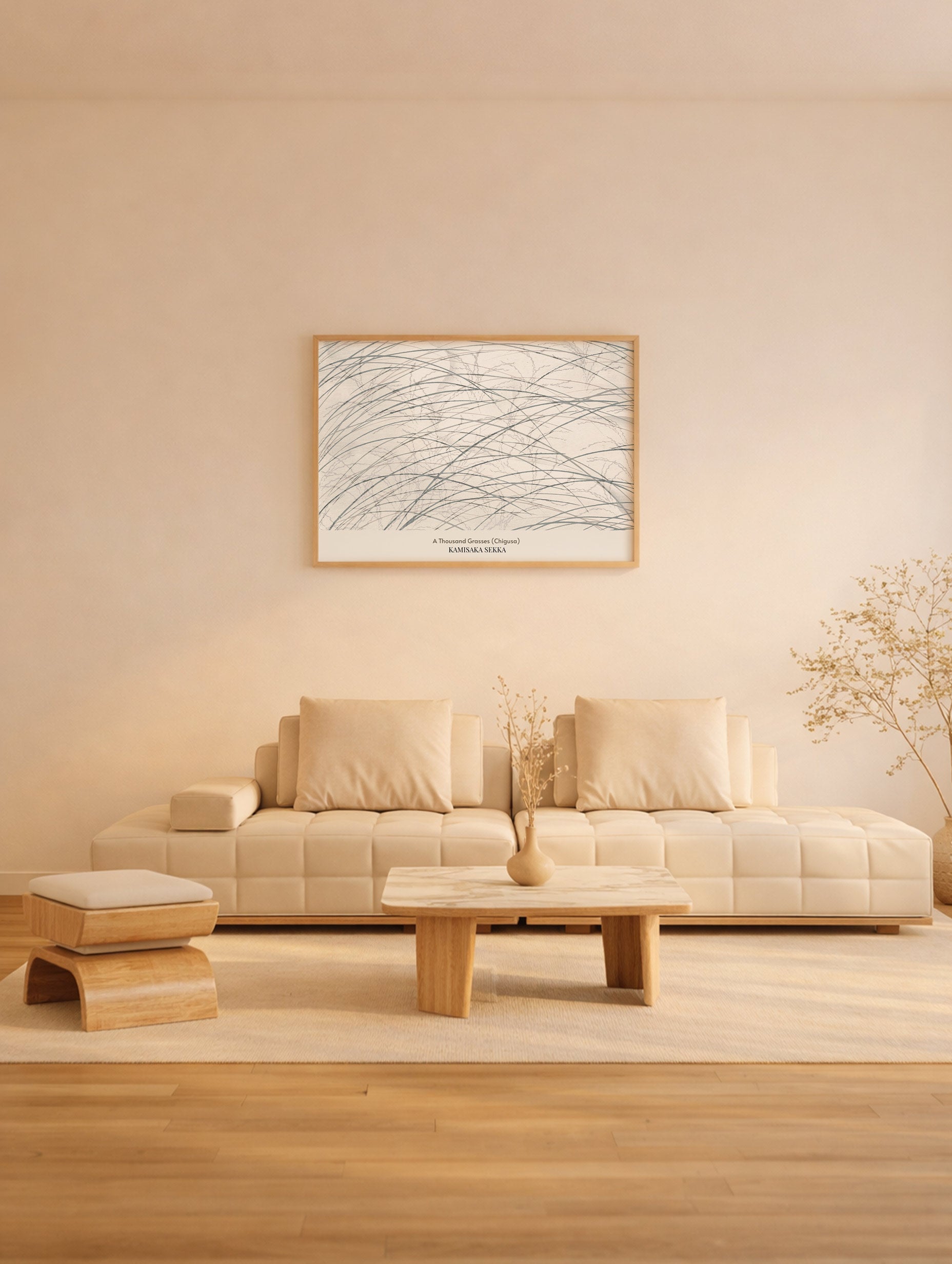 A Thousand Grasses (Chigusa) Kamisaka Sekka Art Print No 3 Mockup