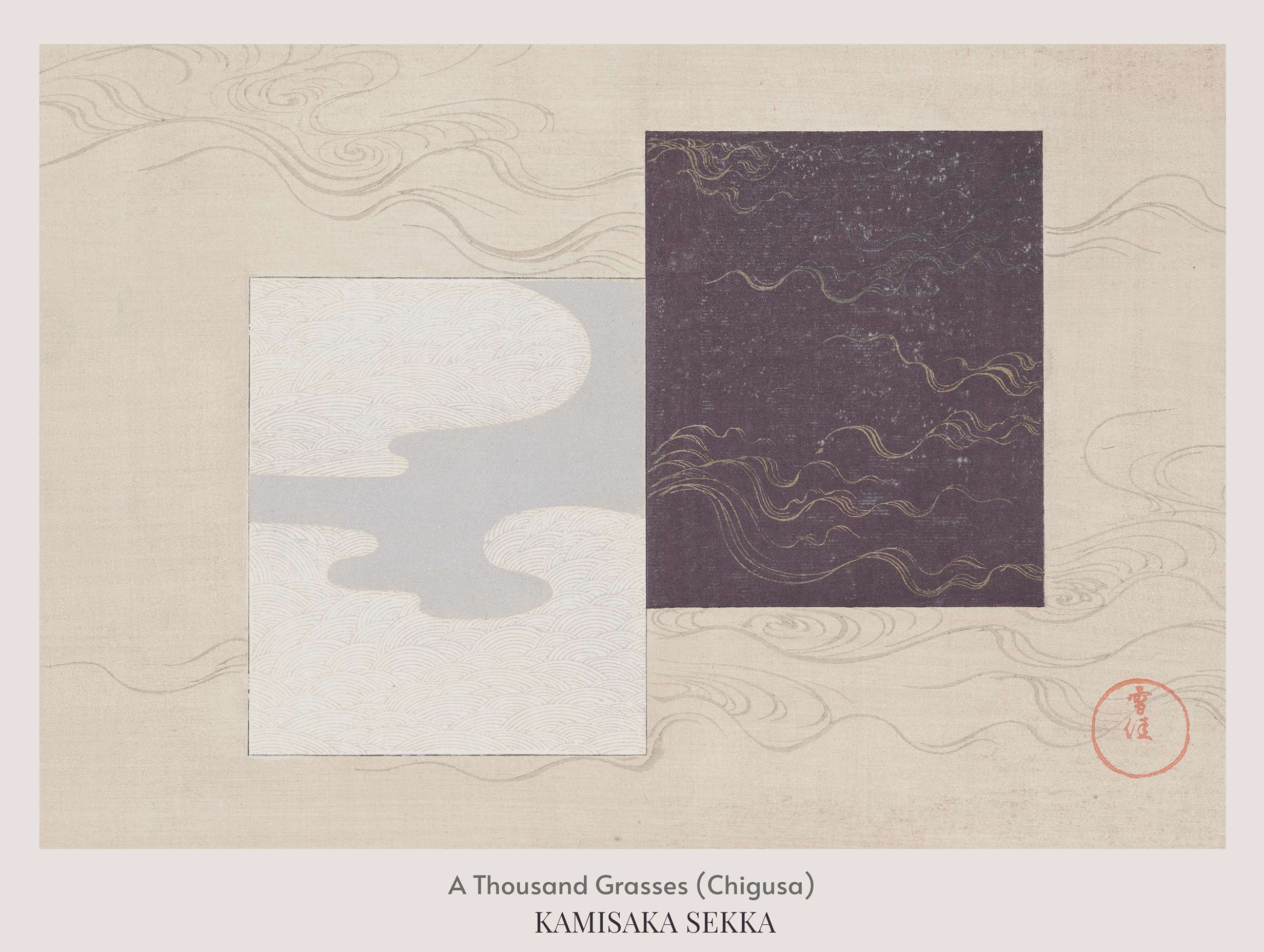 A Thousand Grasses (Chigusa) Kamisaka Sekka Art Print