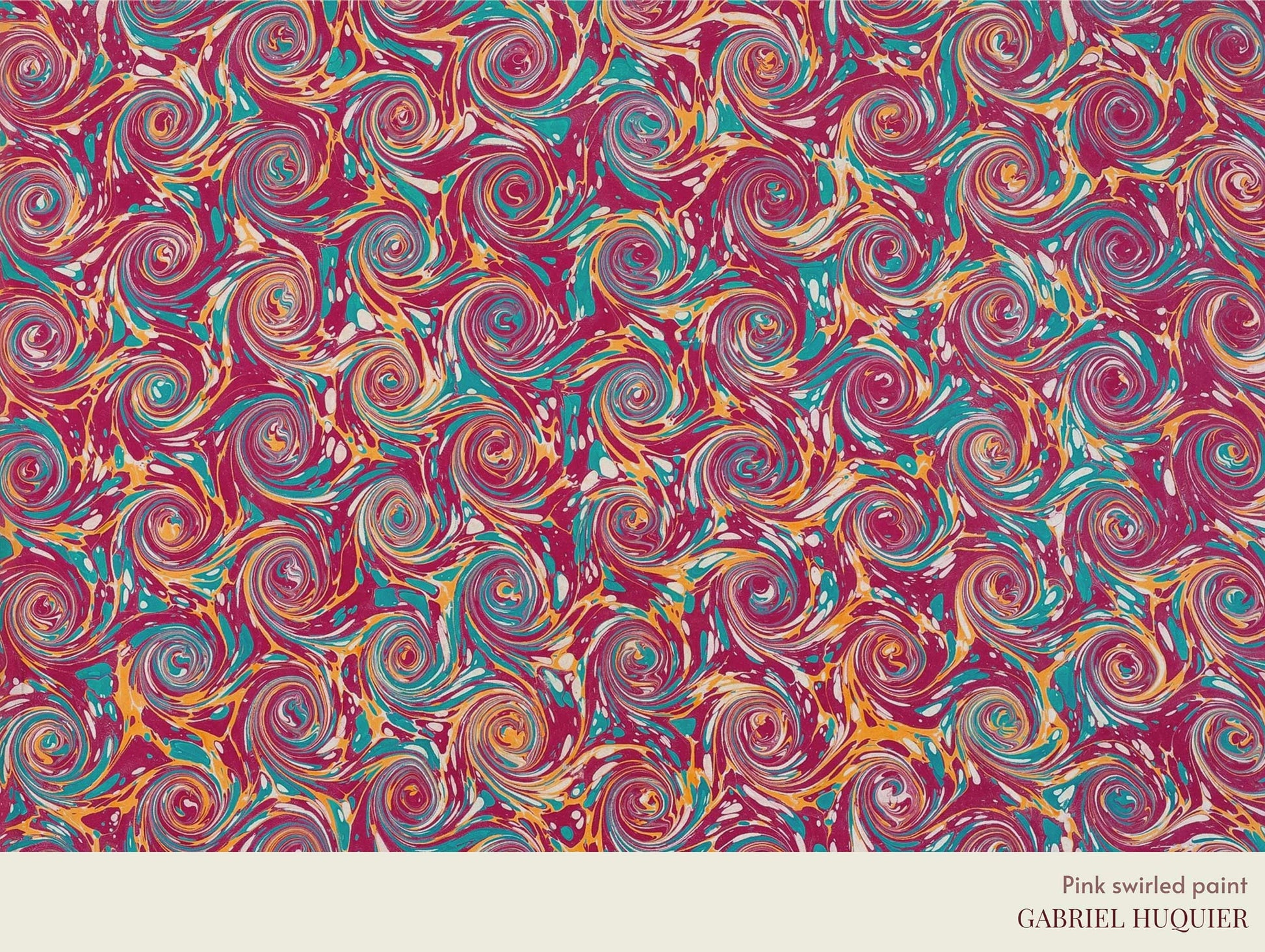 Rosa virvlet maling – Gabriel Huquier