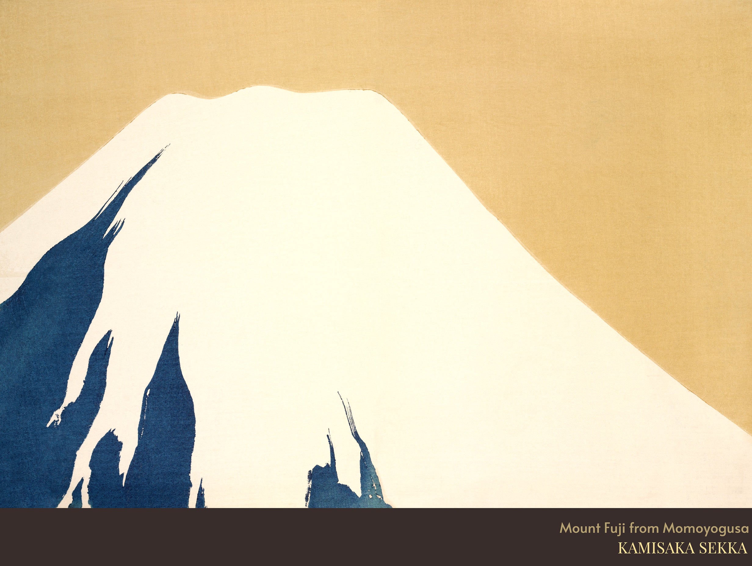 Mount Fuji from Momoyogusa Kamisaka Sekka Art Print