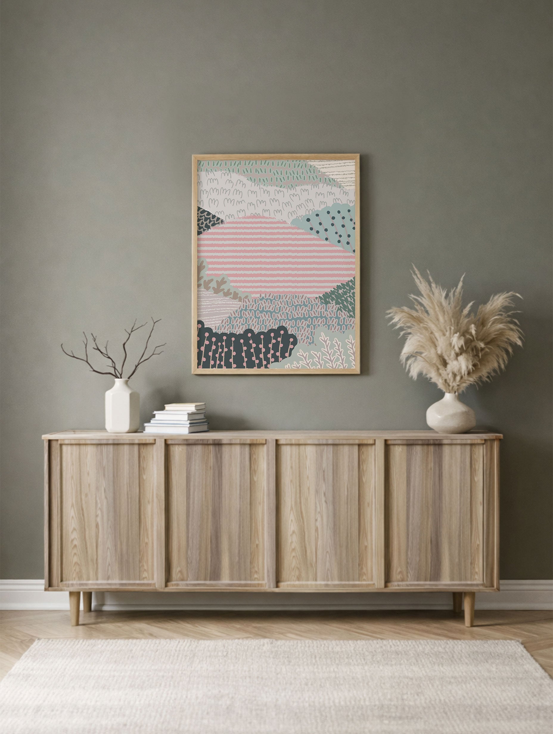 Santorini-plakat Arkitekturplakat