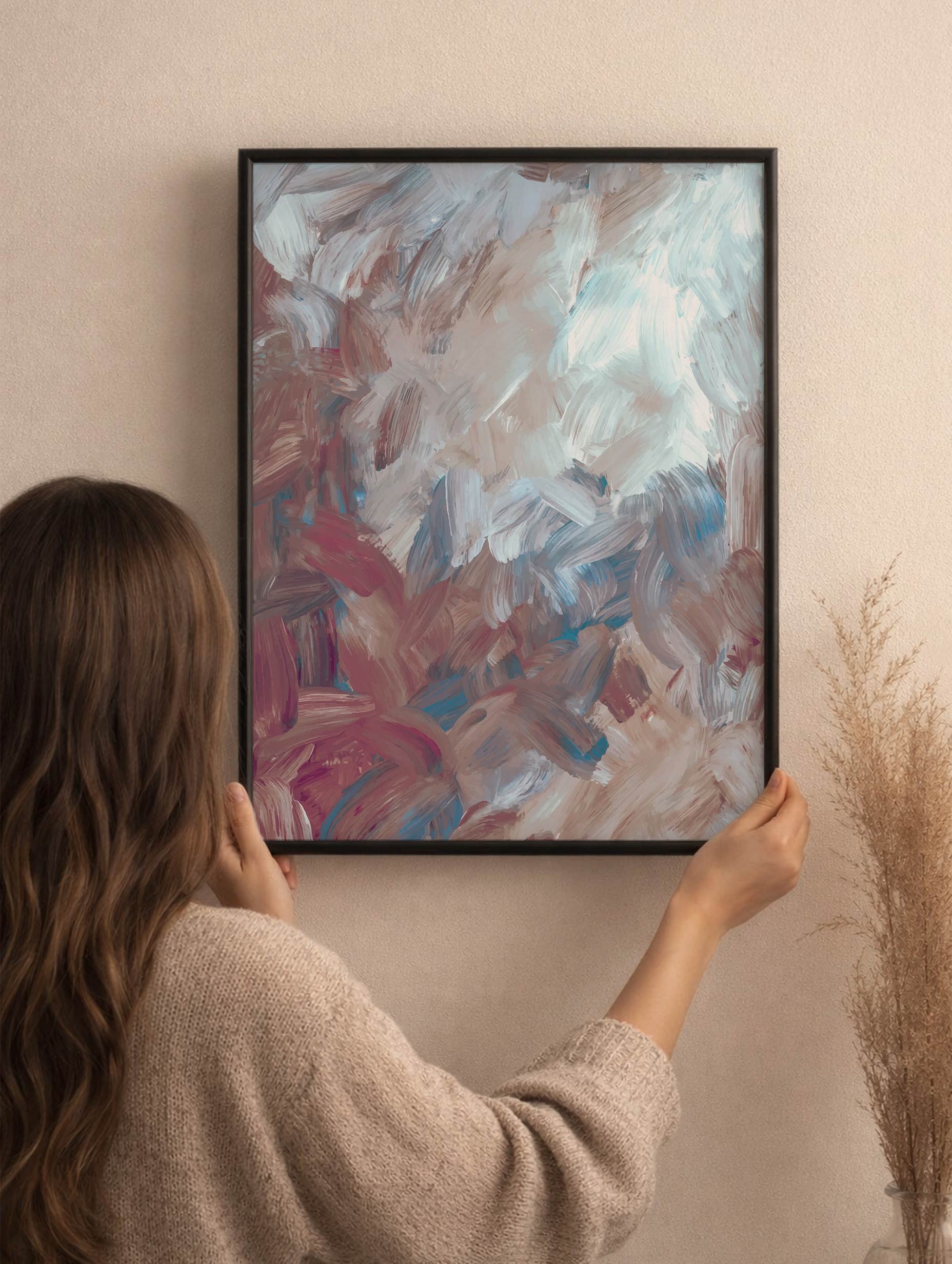 Colorful Brush Stroke Poster