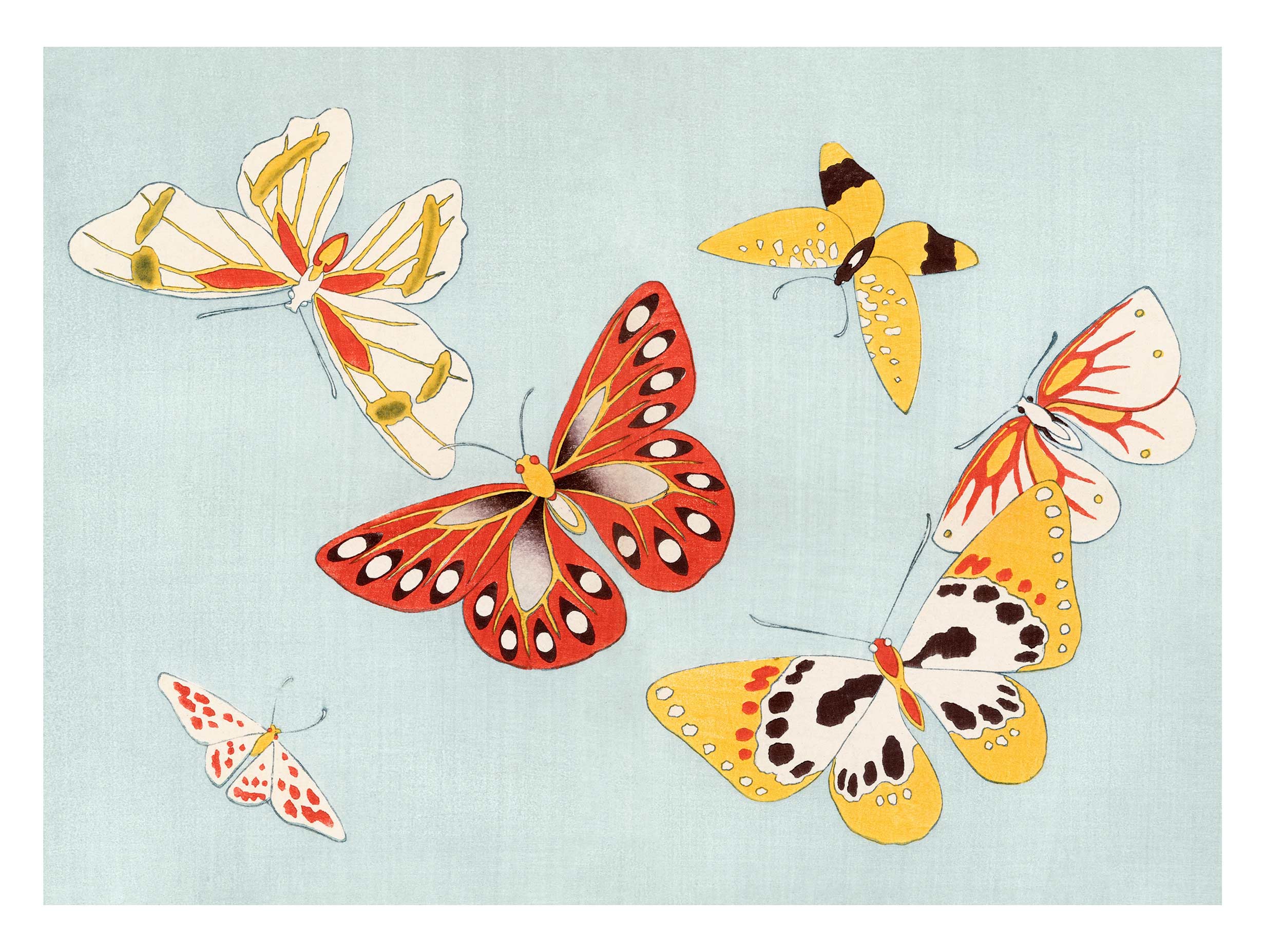 A Thousand Butterflies Kamisaka Sekka Art Print