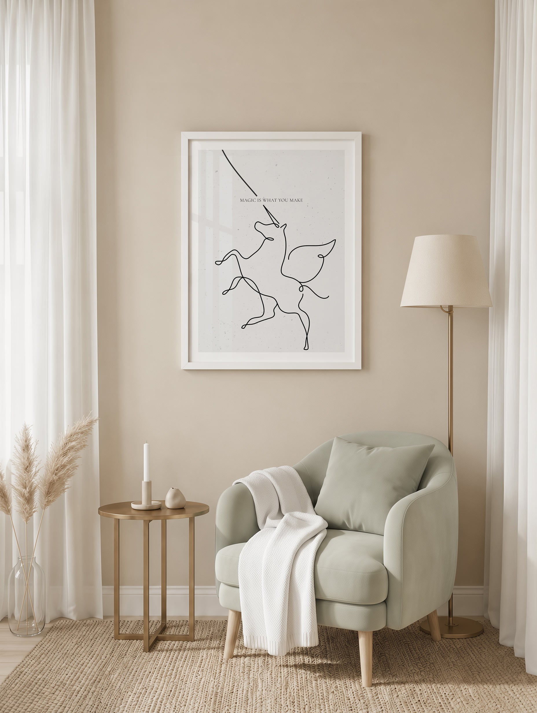 Santorini-plakat Arkitekturplakat