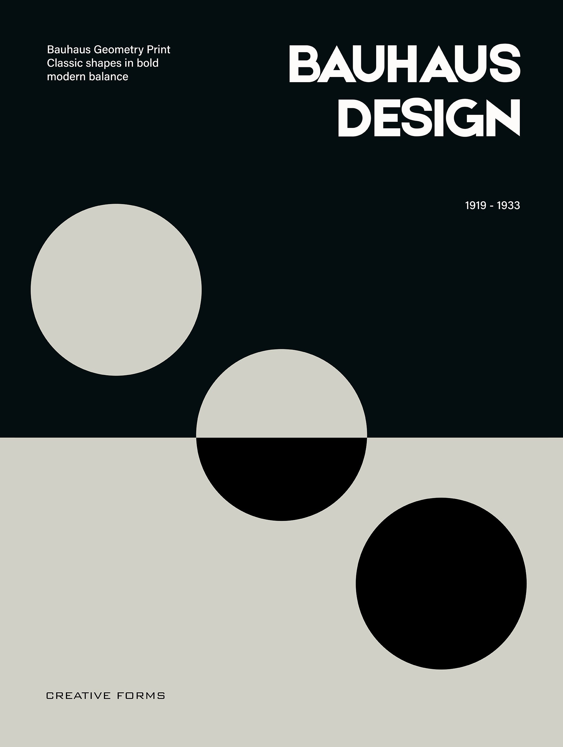Bauhaus Circle Study Poster