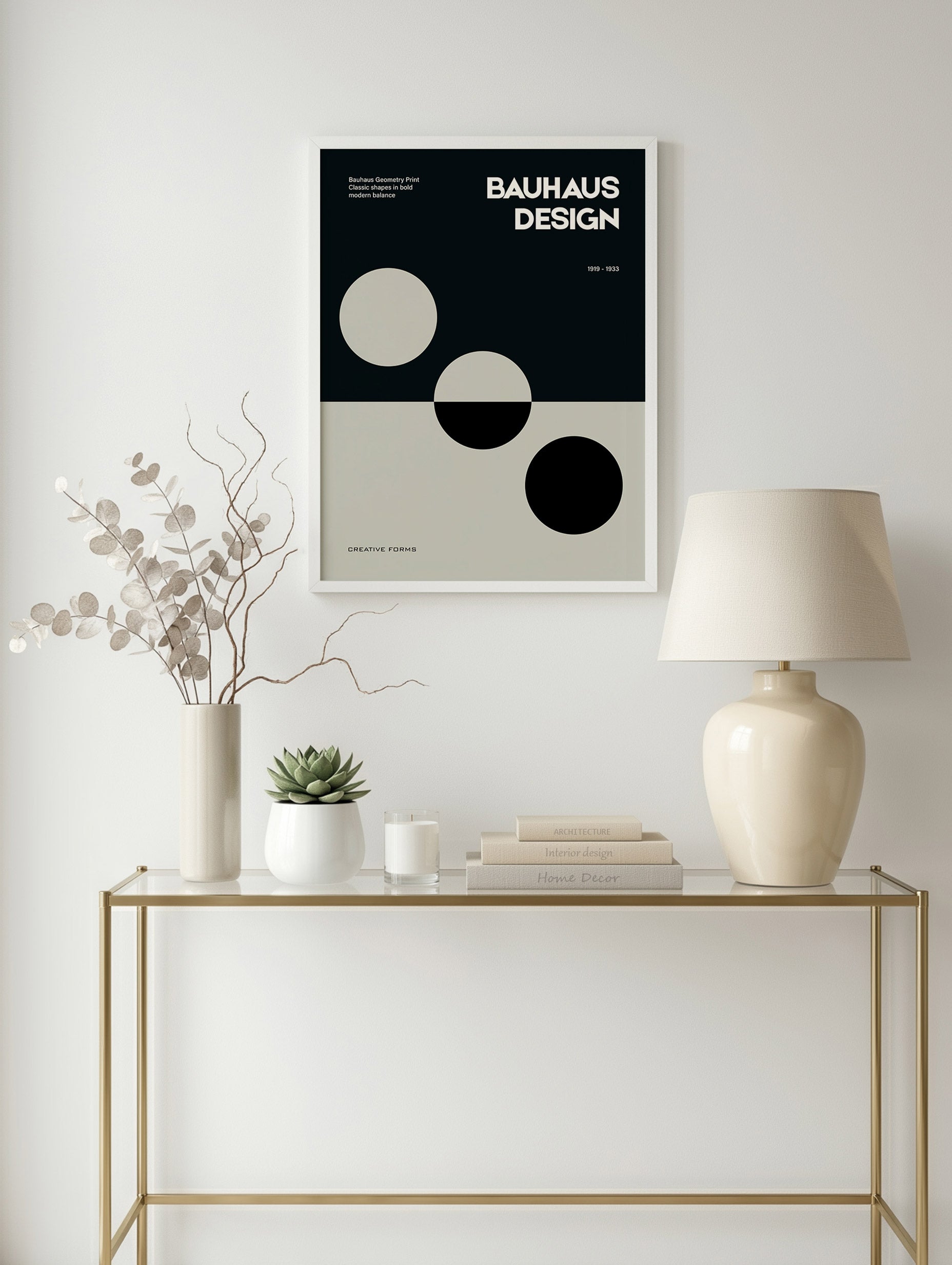 Bauhaus Circle Study Poster